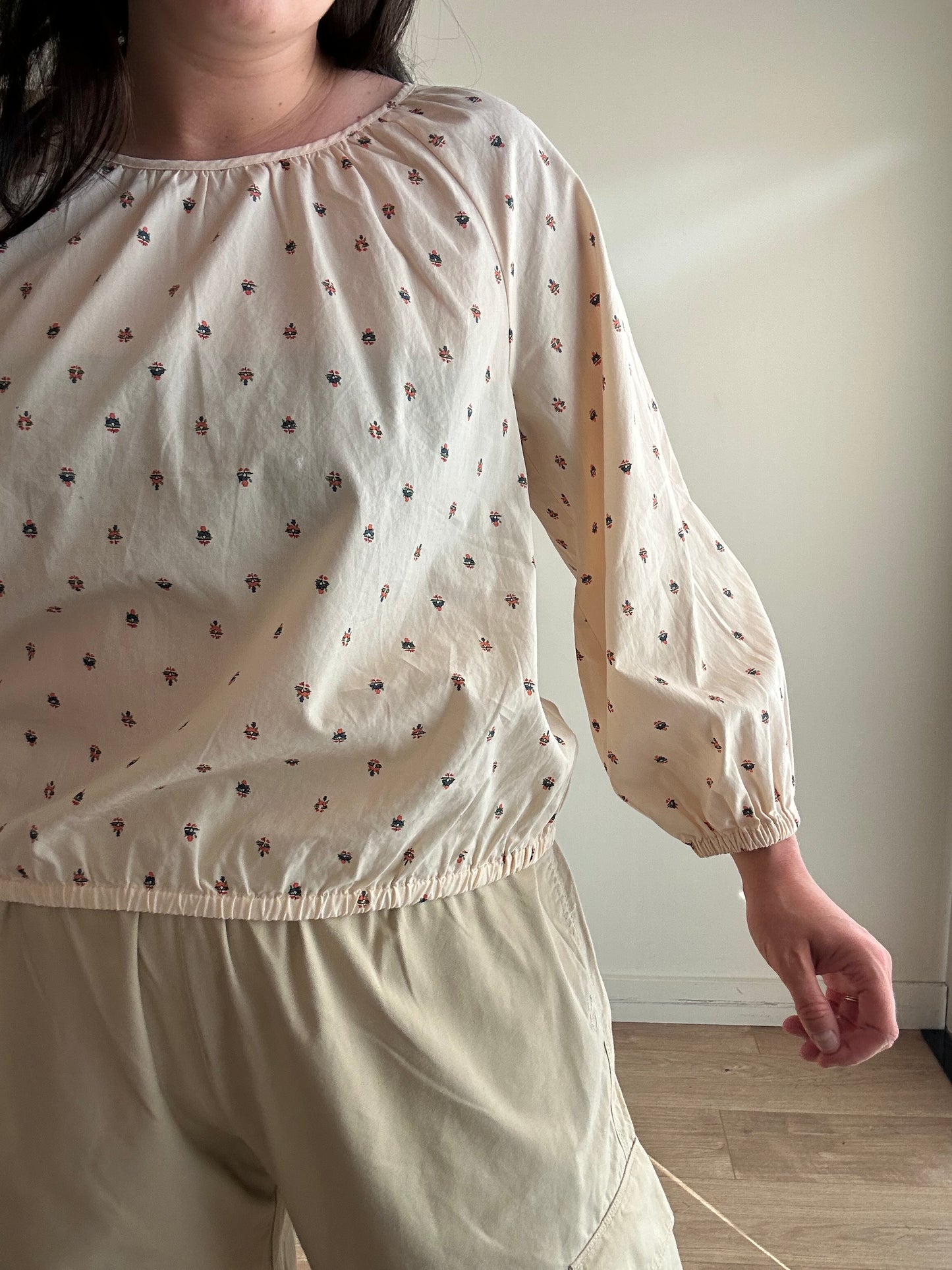 Madewell Cotton Floral Top, M