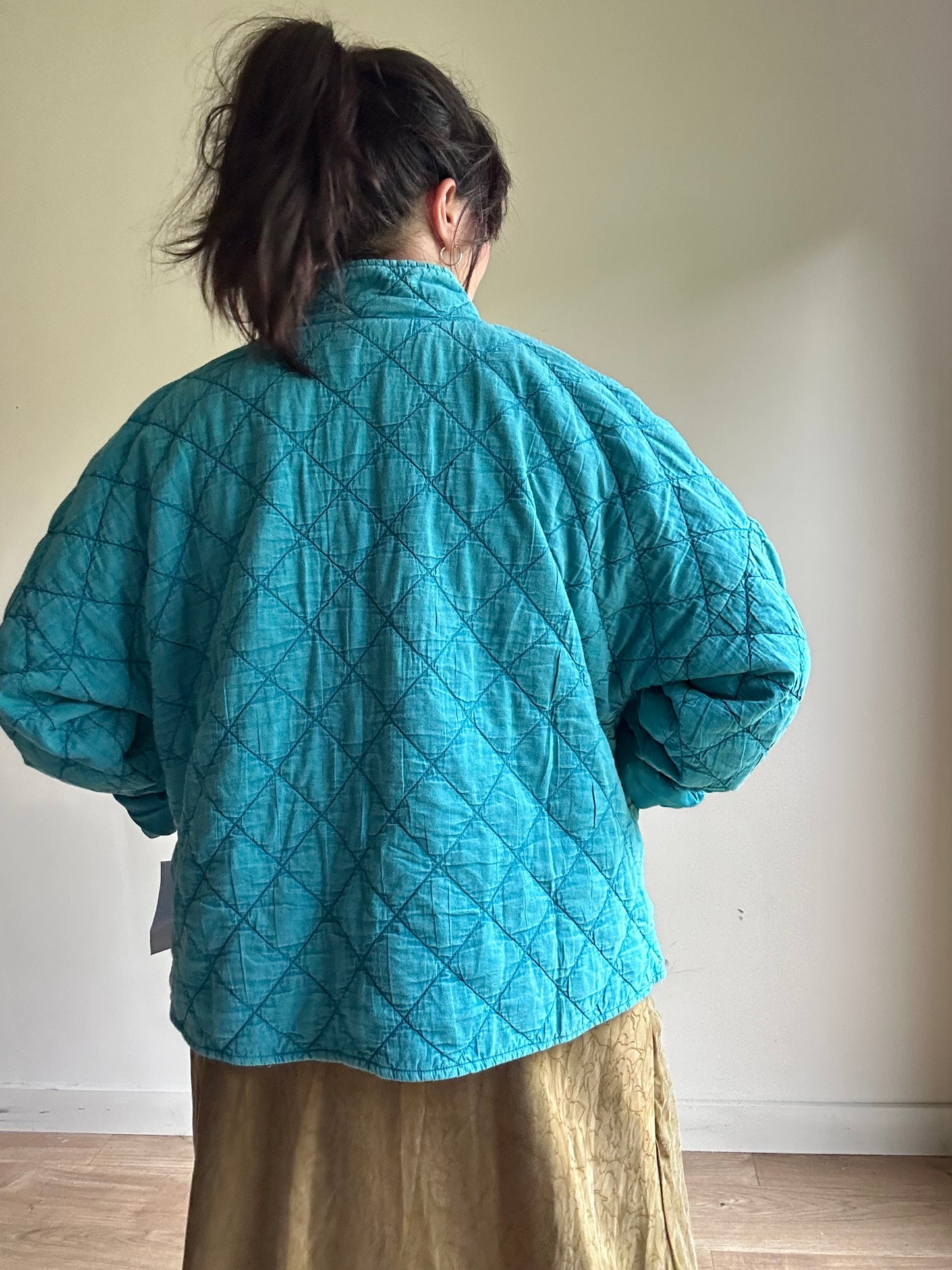 East Embroidered Quilted Jacket, XL