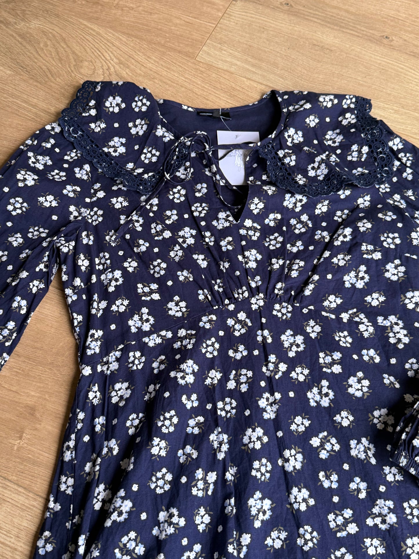 Nobody's Child Floral Collared Mini Dress, 10
