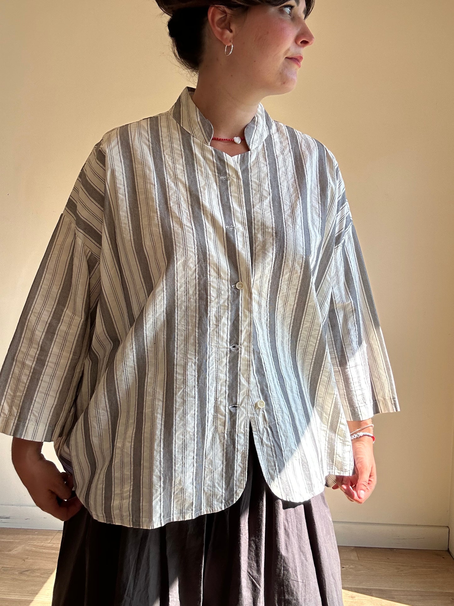 Aequamente Stripe Shirt, XXL