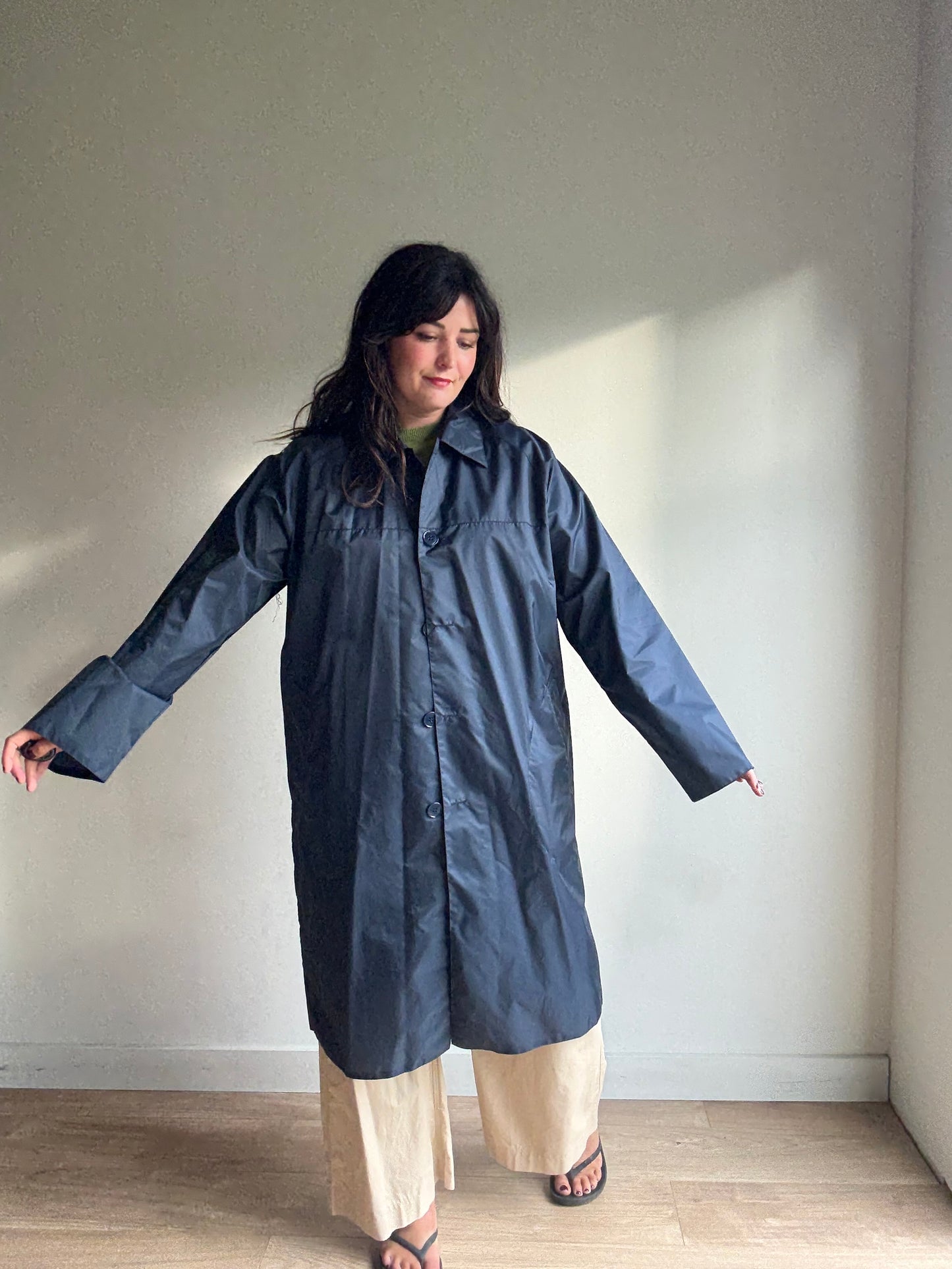 Vintage 'Nicholls of London' Waterproof Over Coat, L