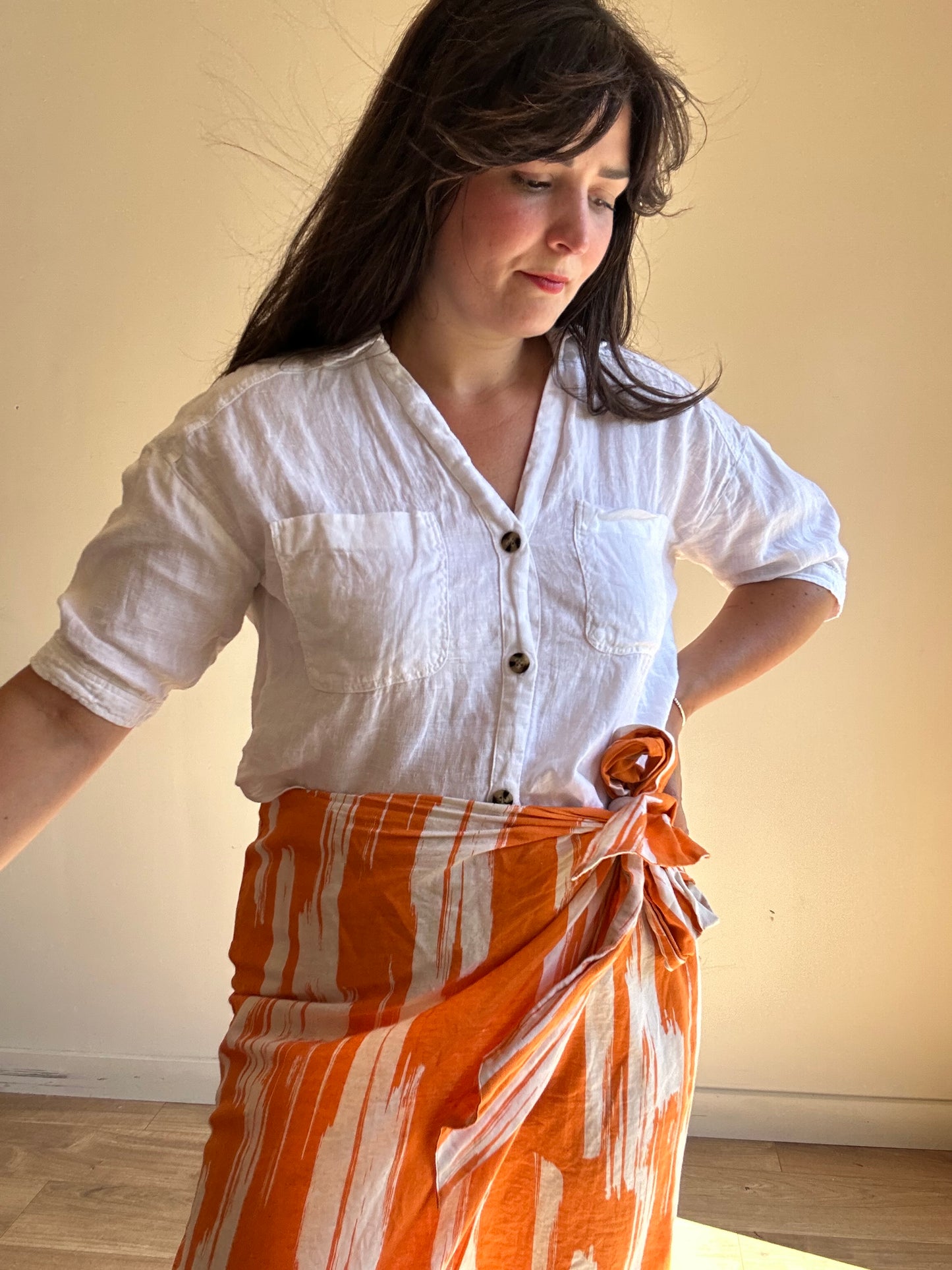 Tie Waist Midi Skirt, 16