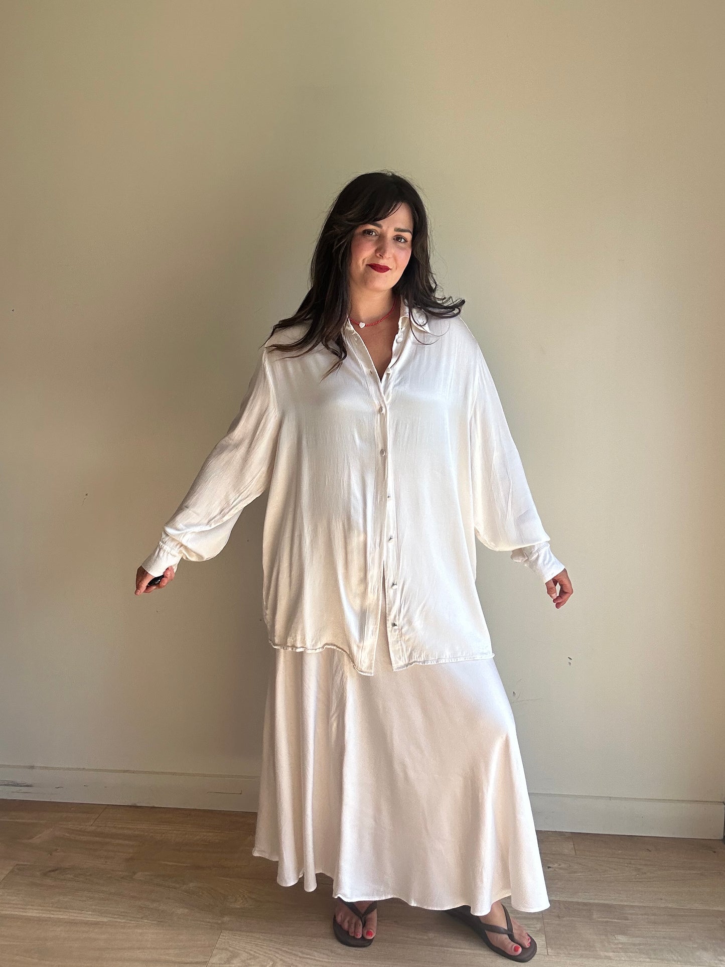 Ghost Satin Ellie Shirt, XL