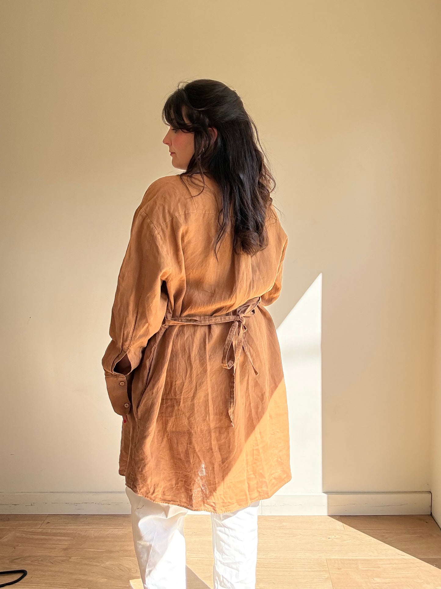 COS Linen Button Up Shirt Dress, 44