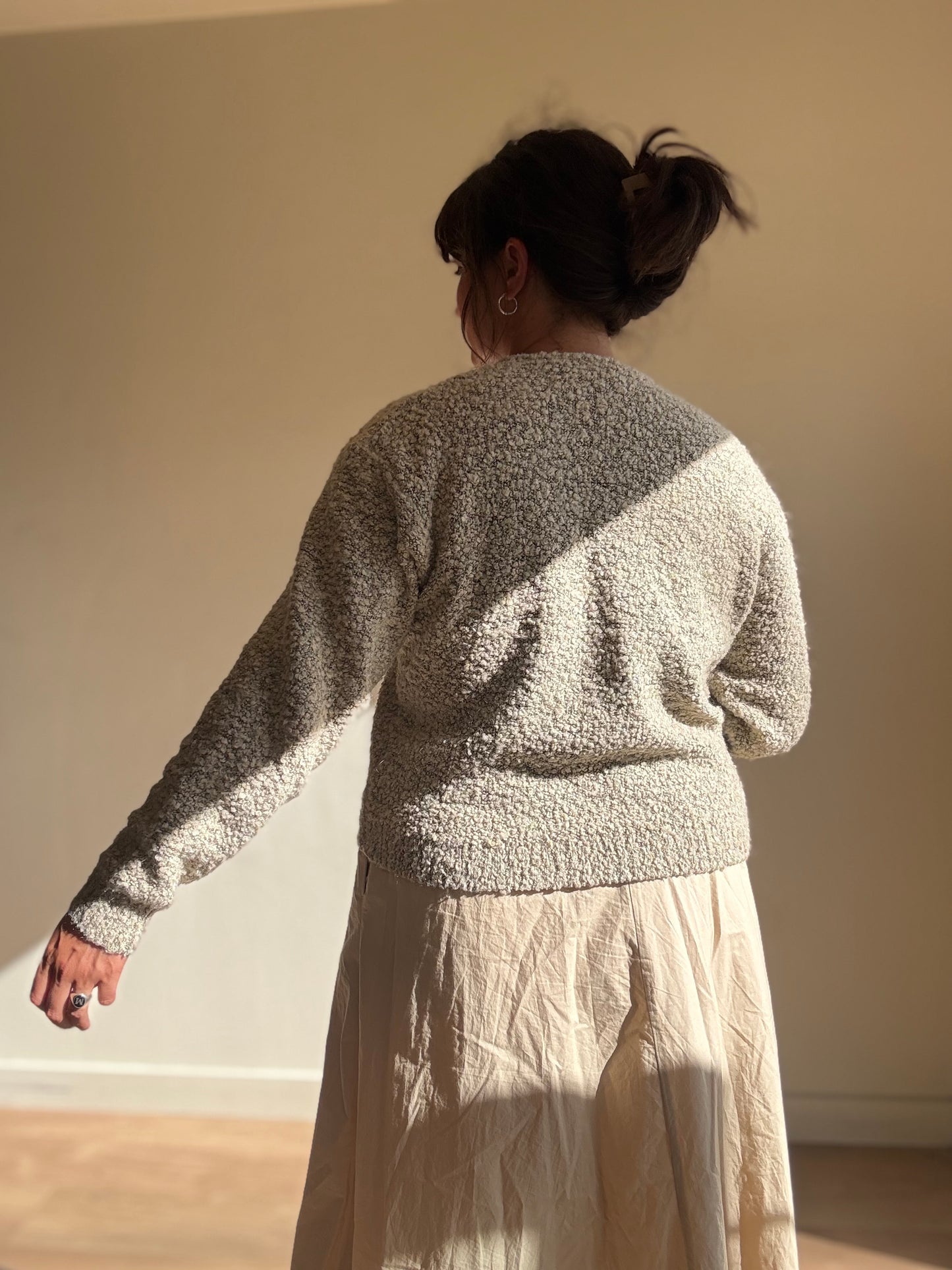 Vintage Boucle Cardigan, M/L