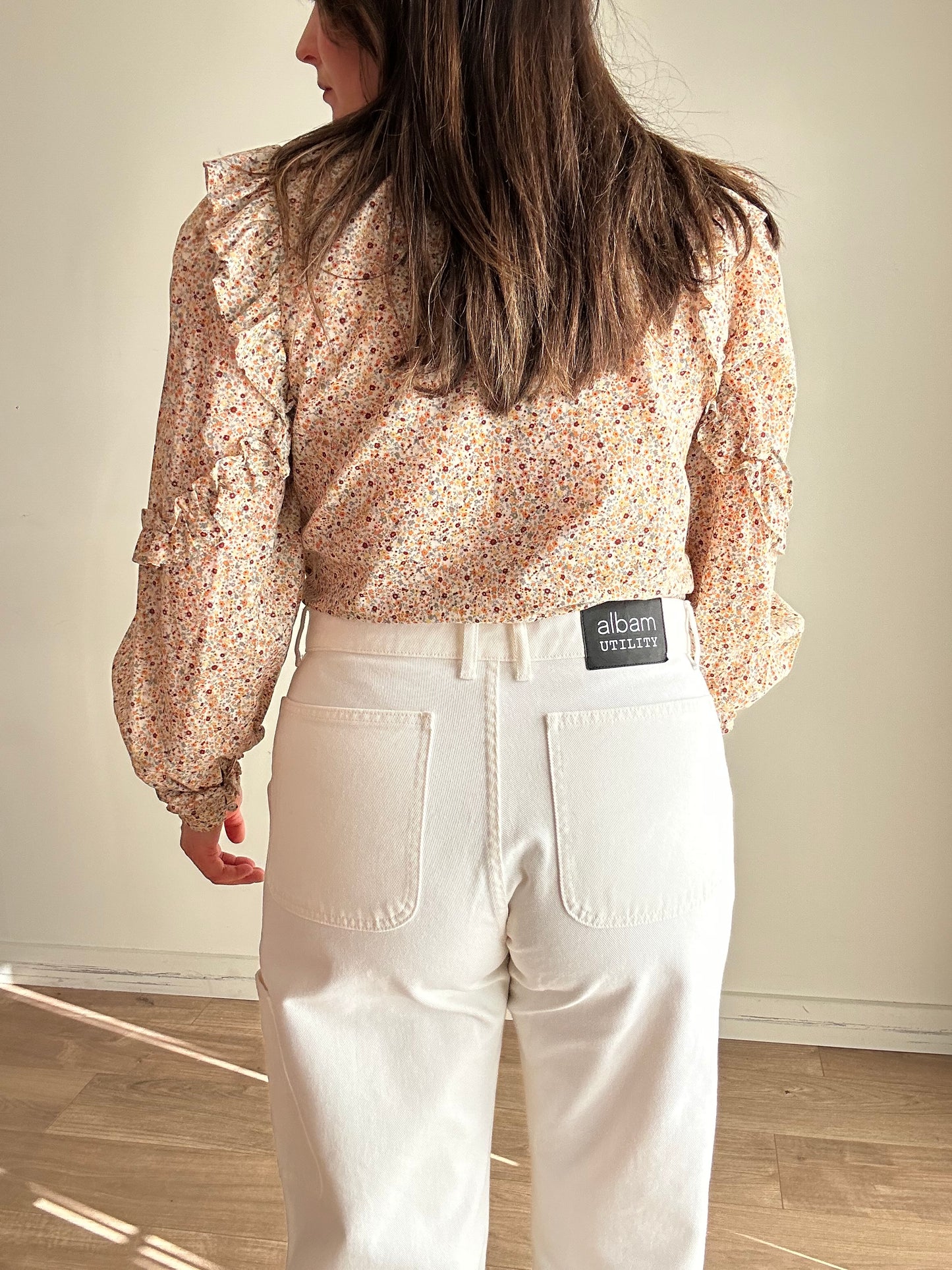 White Albam Utility Jeans, 32''