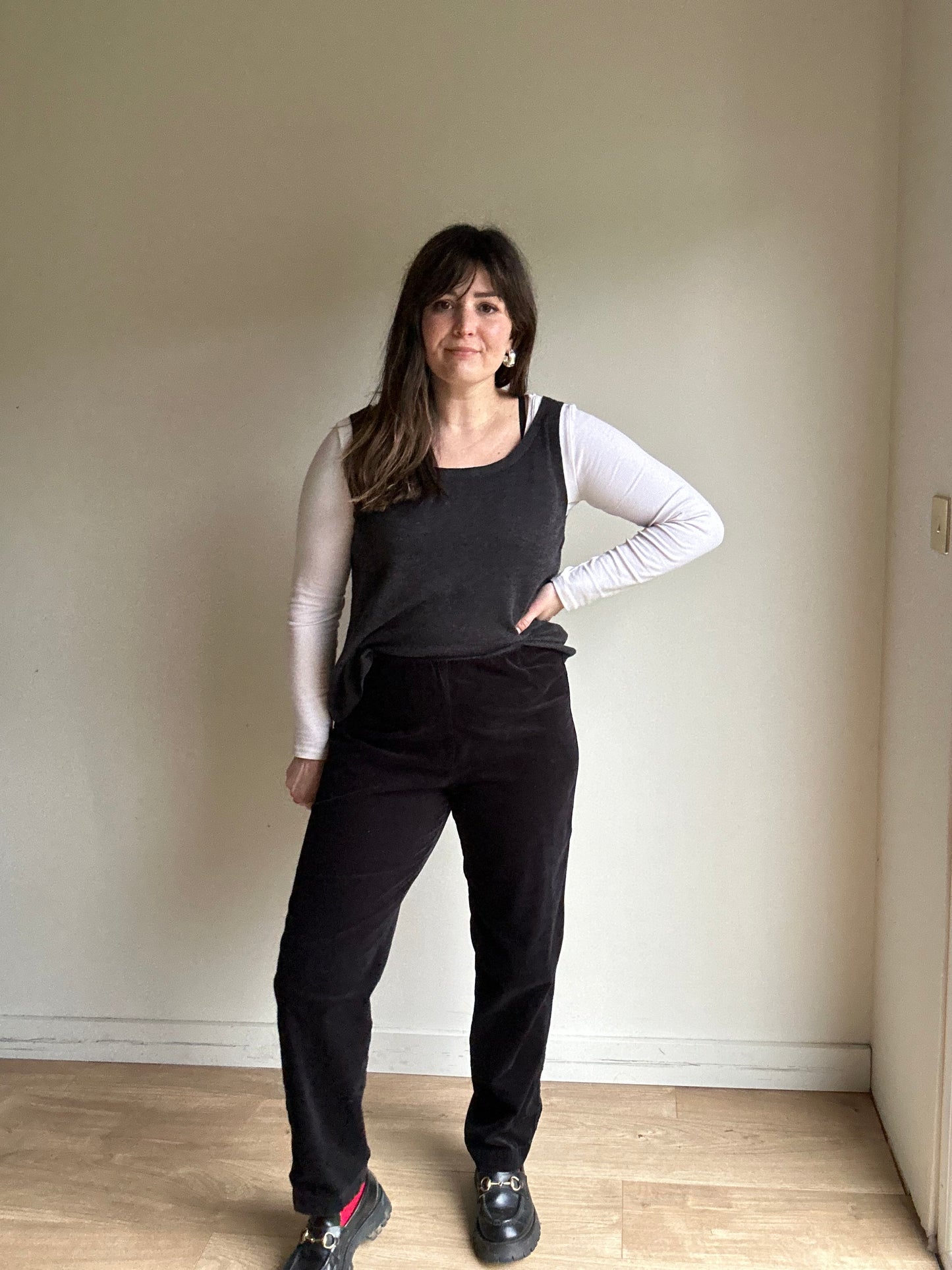 OSKA Slim Leg Needle Cord Trousers - Size 3