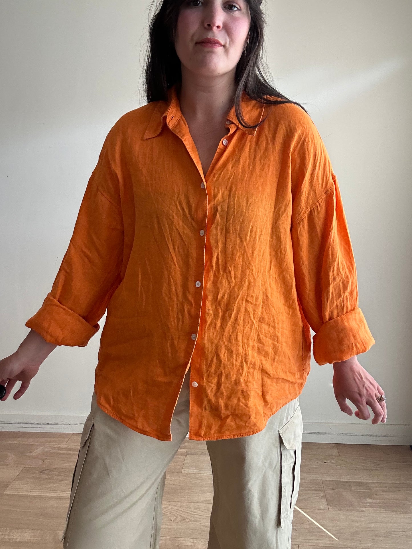 Arket Linen Shirt - Size 38