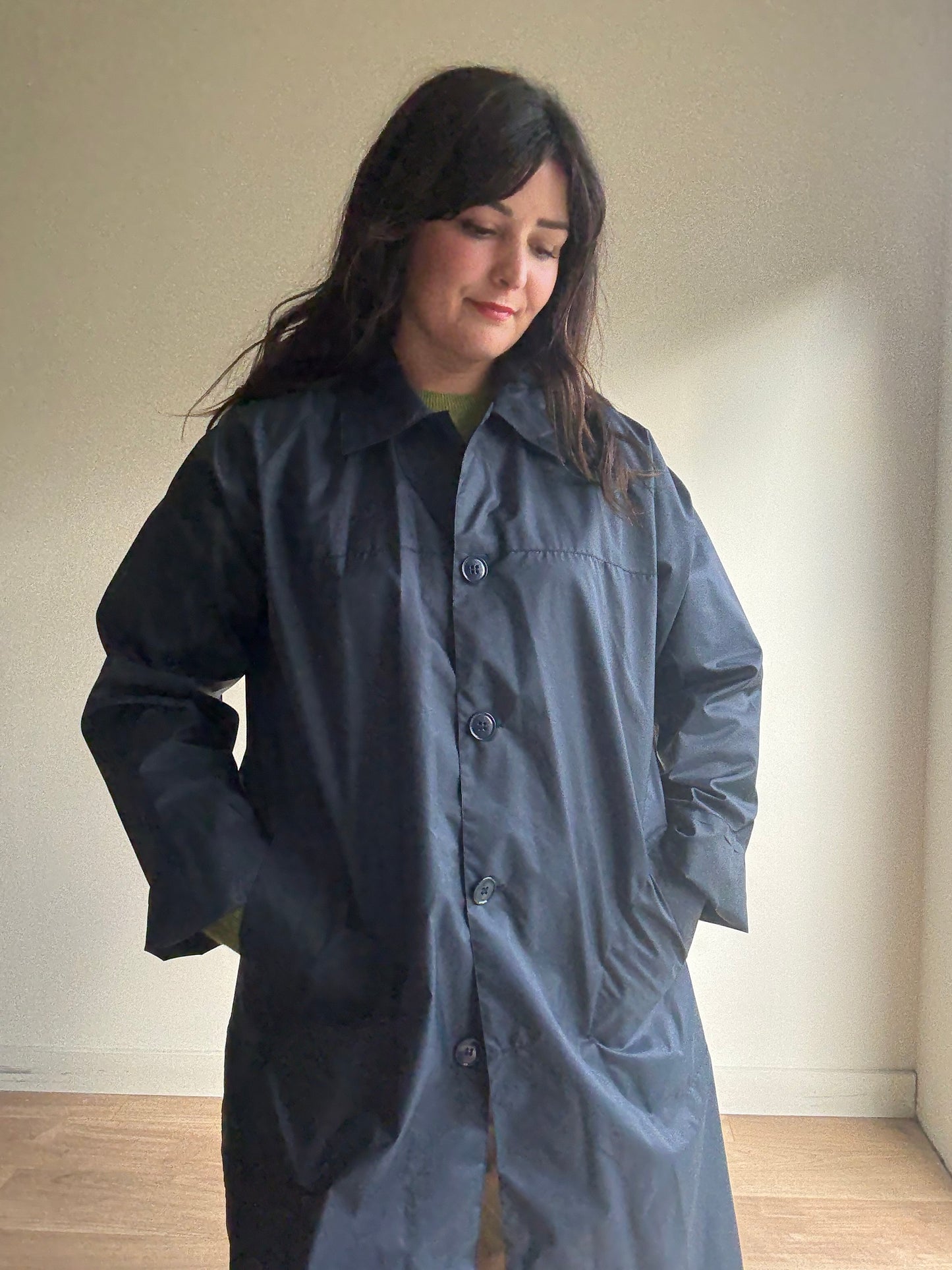 Vintage 'Nicholls of London' Waterproof Over Coat, L