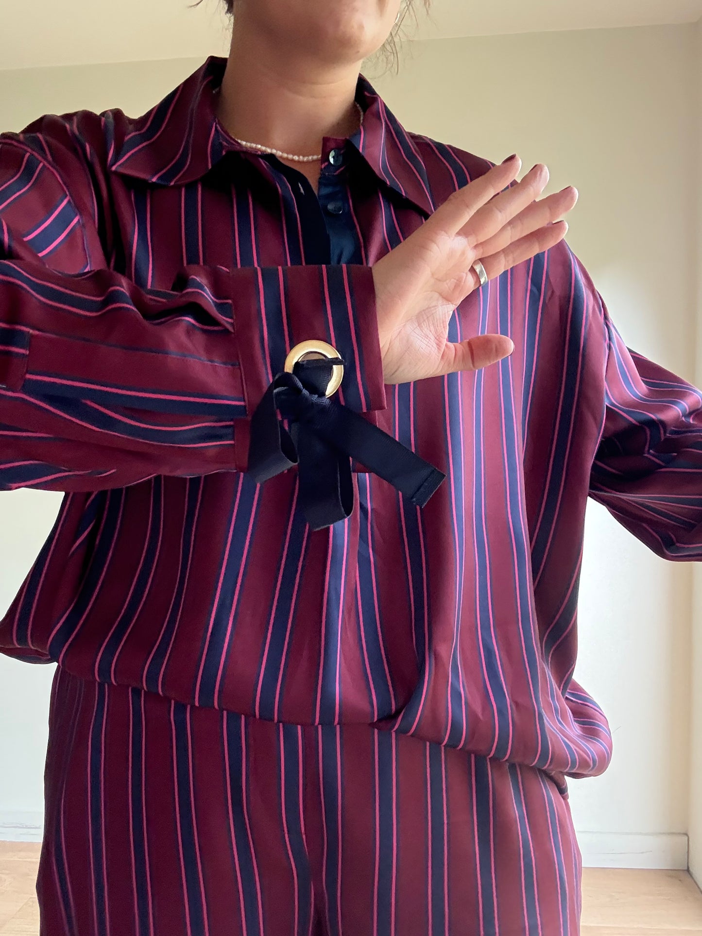NEW Roksanda X George Satin Stripe Co-Ord, XL
