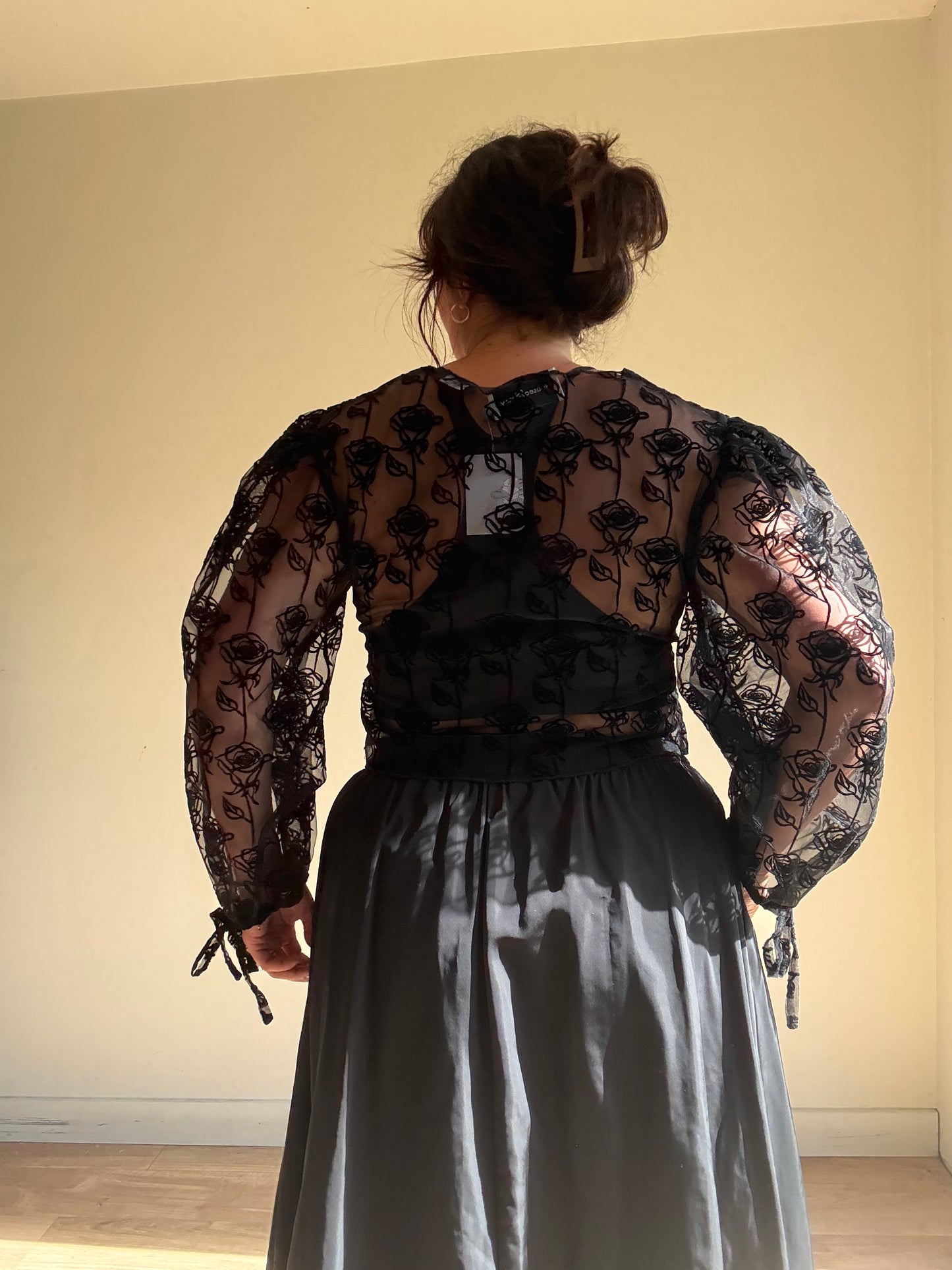 House of Sunny Mesh Rose Blouse, 14