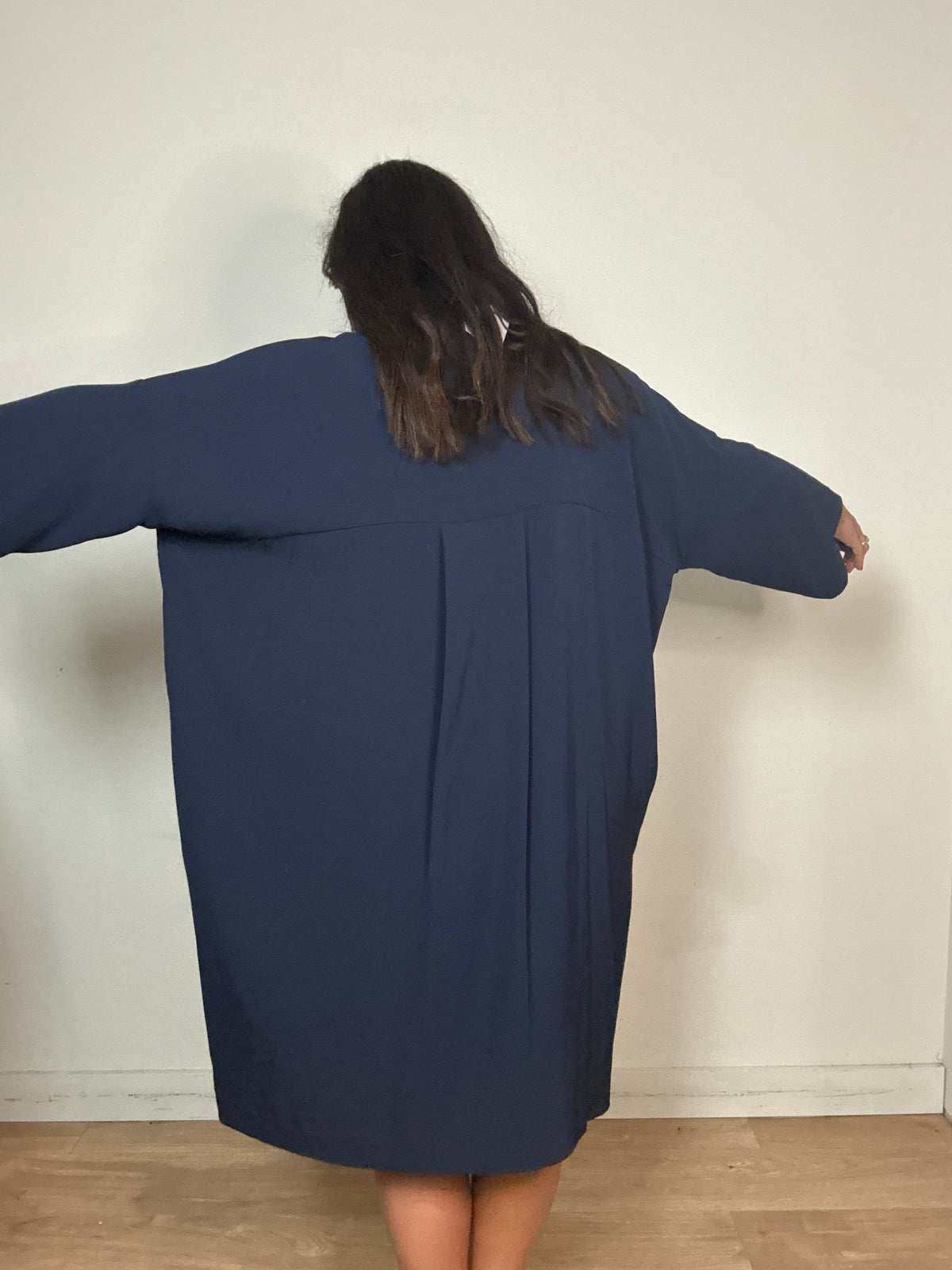 Navy KIN Shirt Tunic Dress, 16