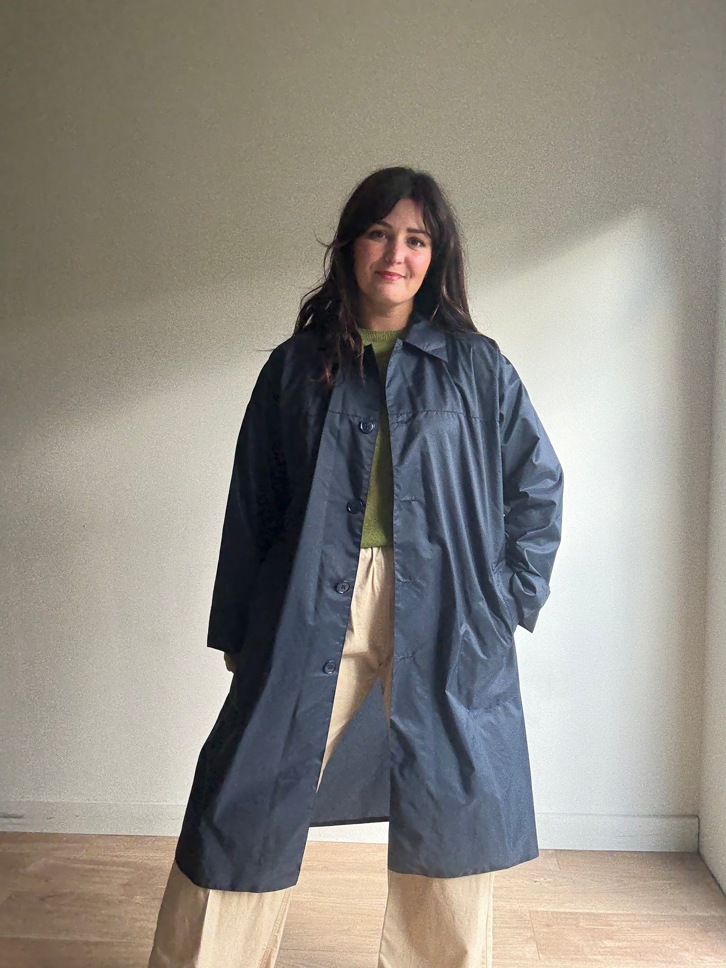 Vintage 'Nicholls of London' Waterproof Over Coat, L