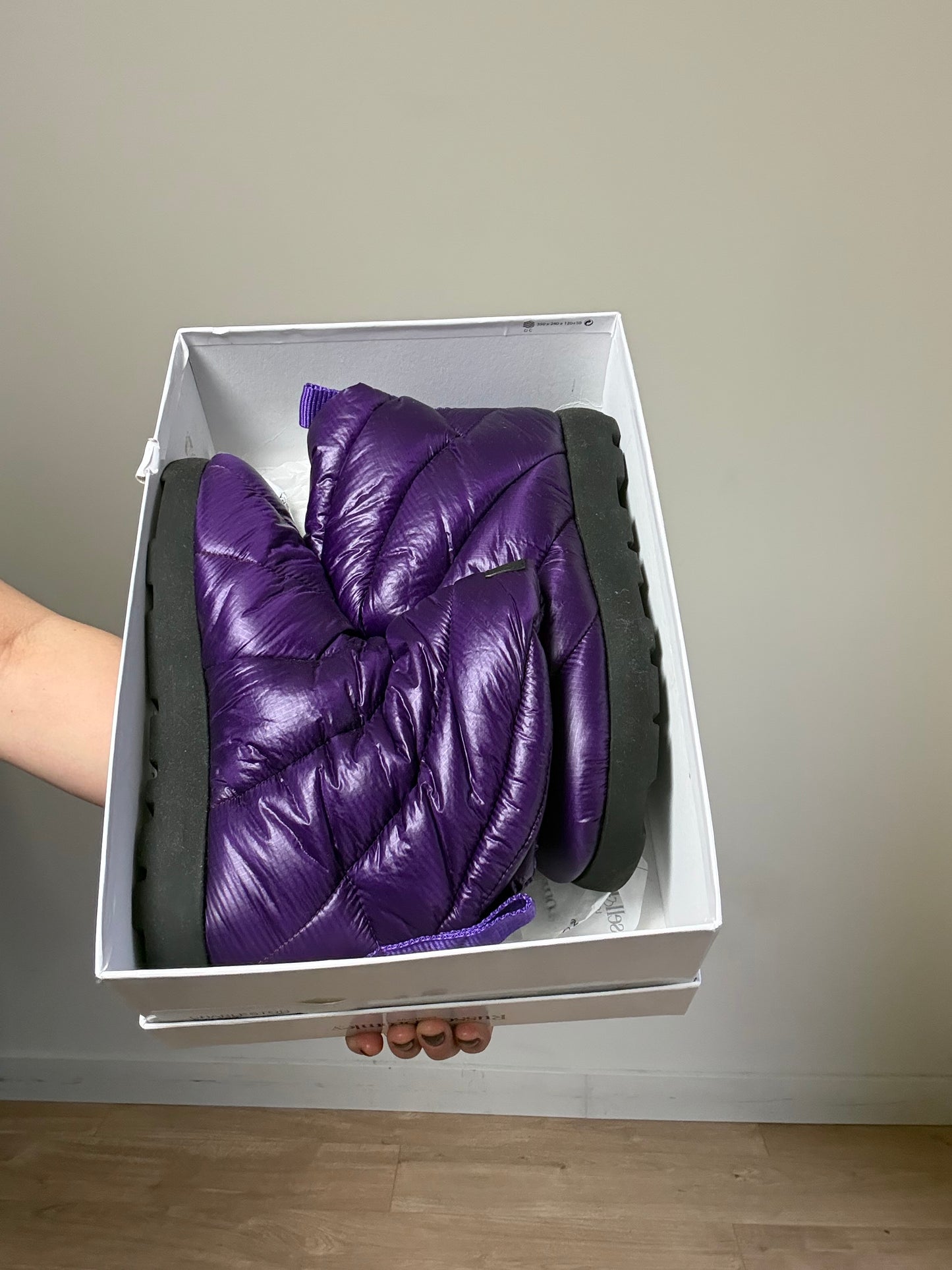 Purple Russell & Bromley NEW Padded Boots, 41