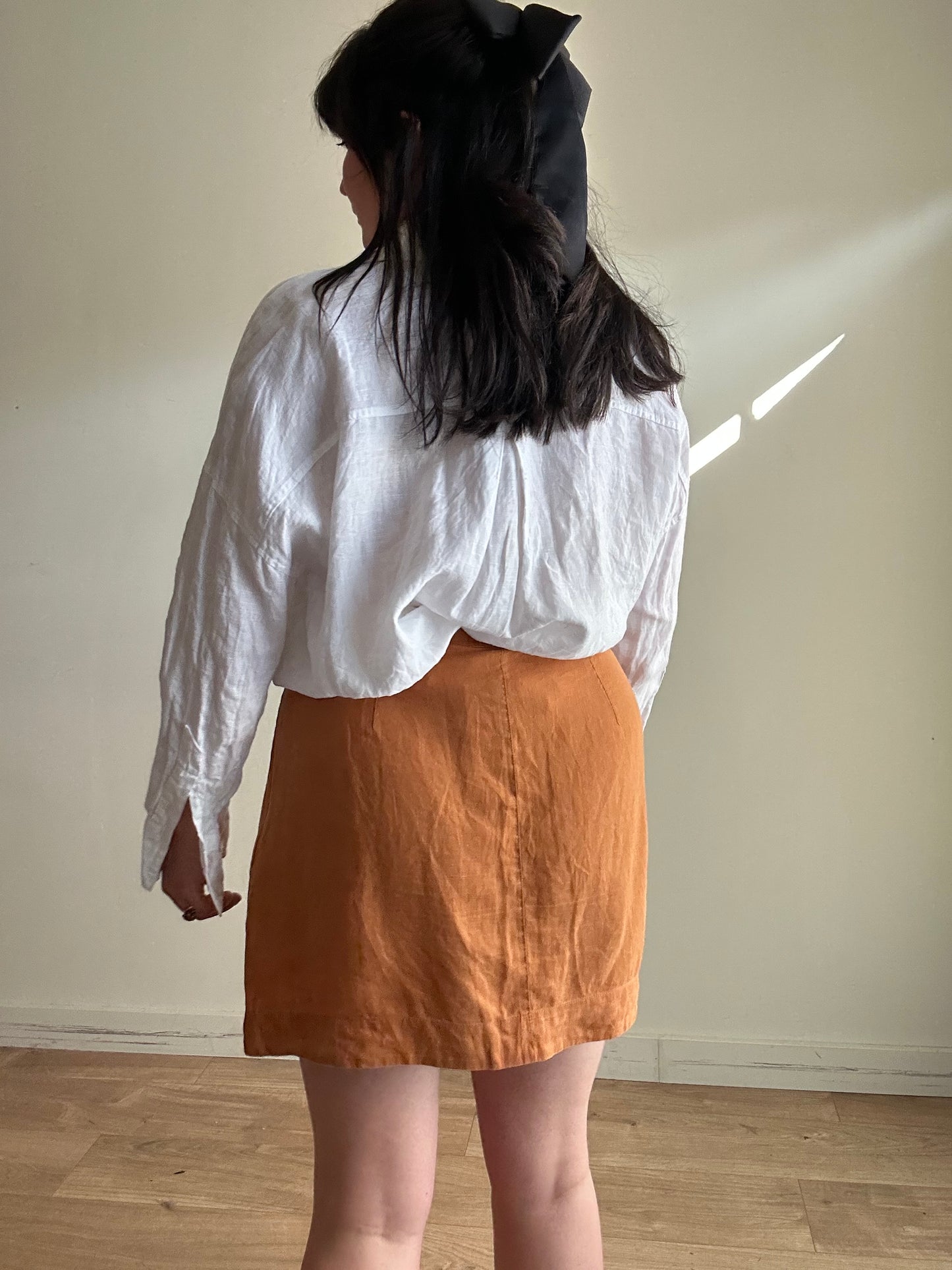 Whistles Linen Mini Skirt, 12