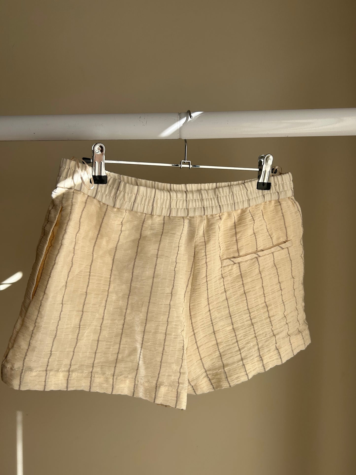 Zara NEW Stripe Boxer Style Shorts, S