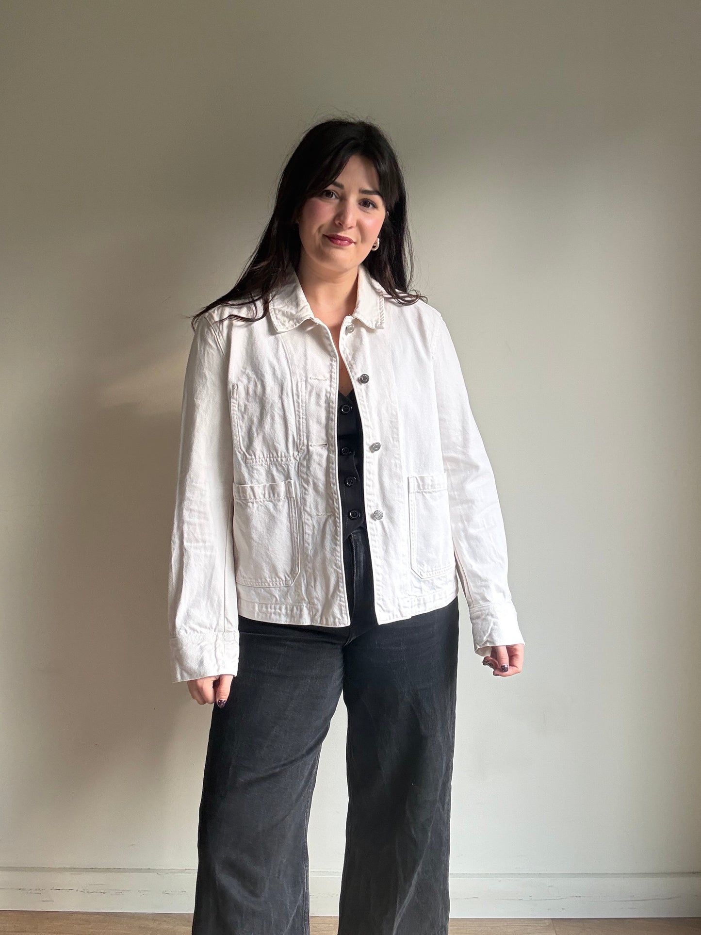 Arket Cotton Utility Jacket, 40 / UK 12-14