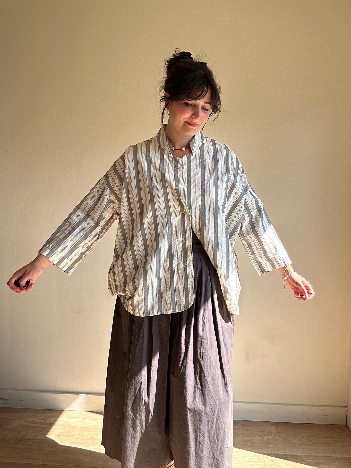 Aequamente Stripe Shirt, XXL