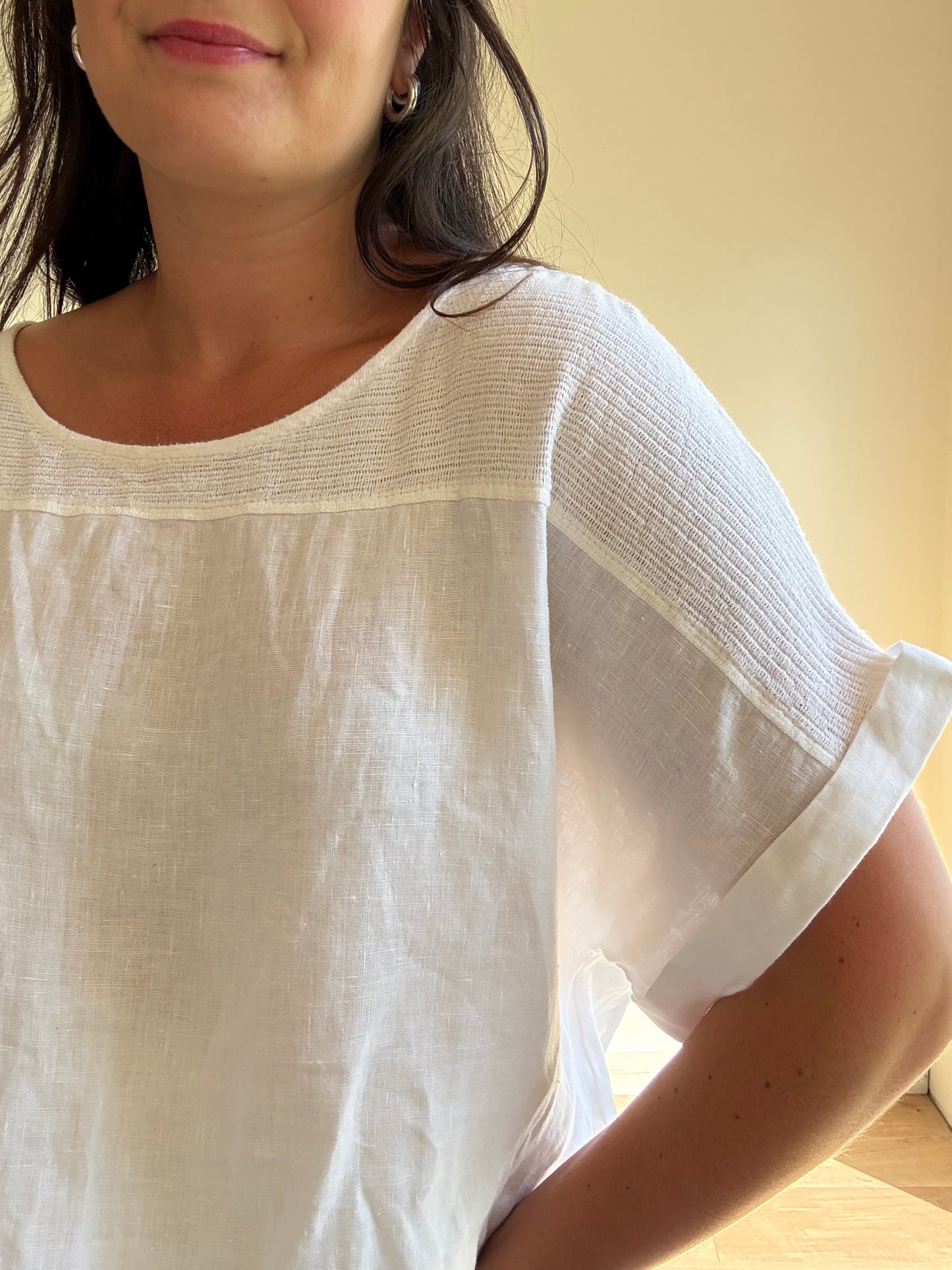 Linen Loose Top, XXL