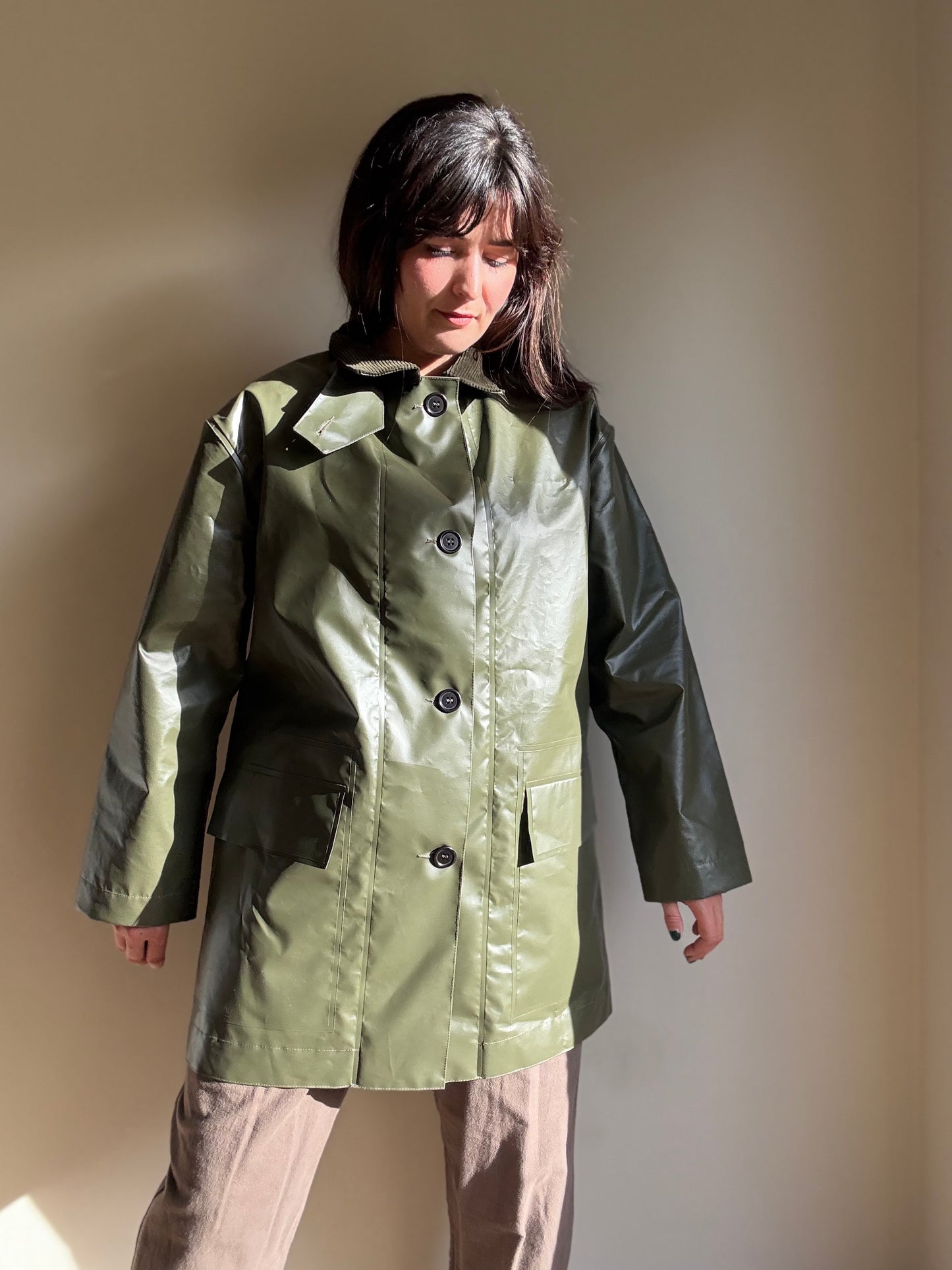 Margaret Howell NEW Welded PVC Coated Mac, S