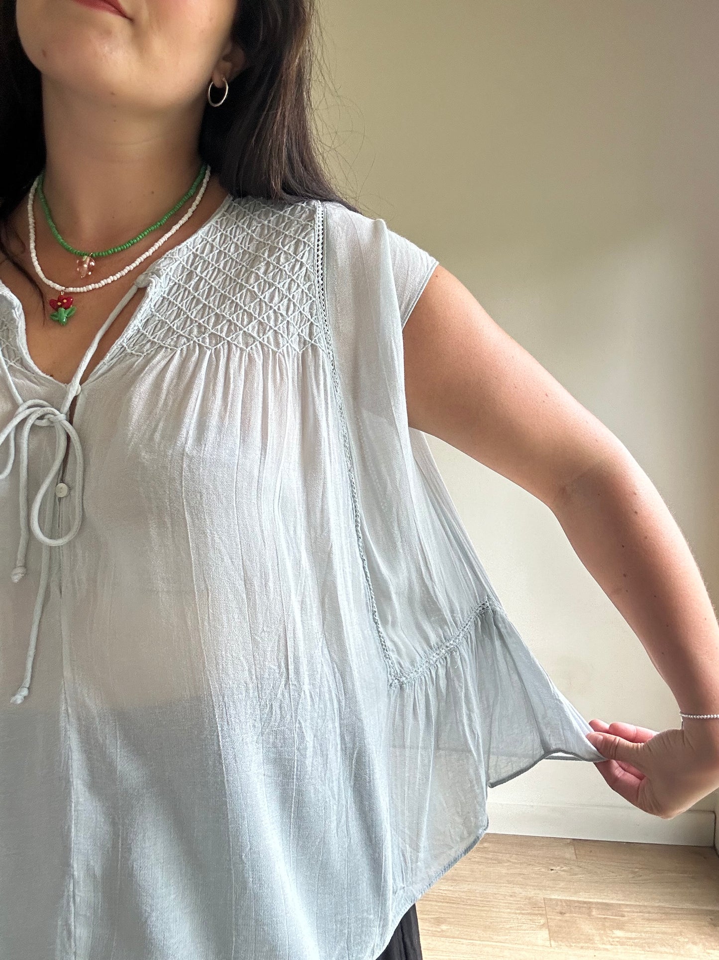 Zara Delicate Embroidered Blouse, S*