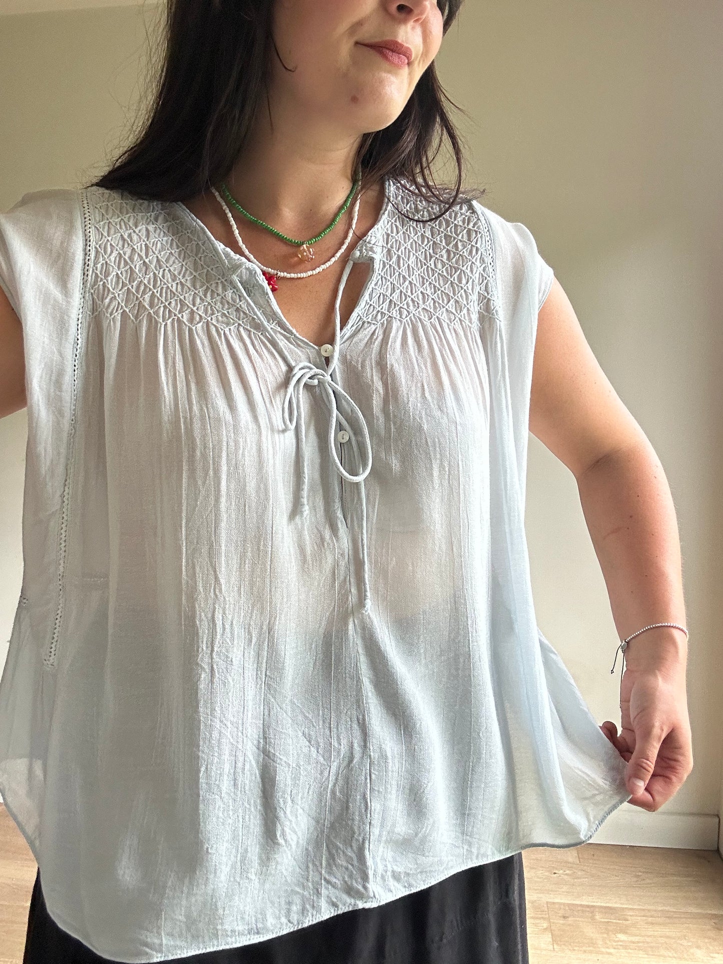 Zara Delicate Embroidered Blouse, S*
