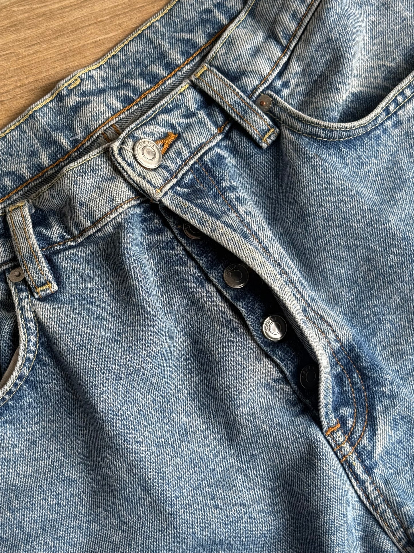 Vintage Wash Arket Straight Jeans, 31''