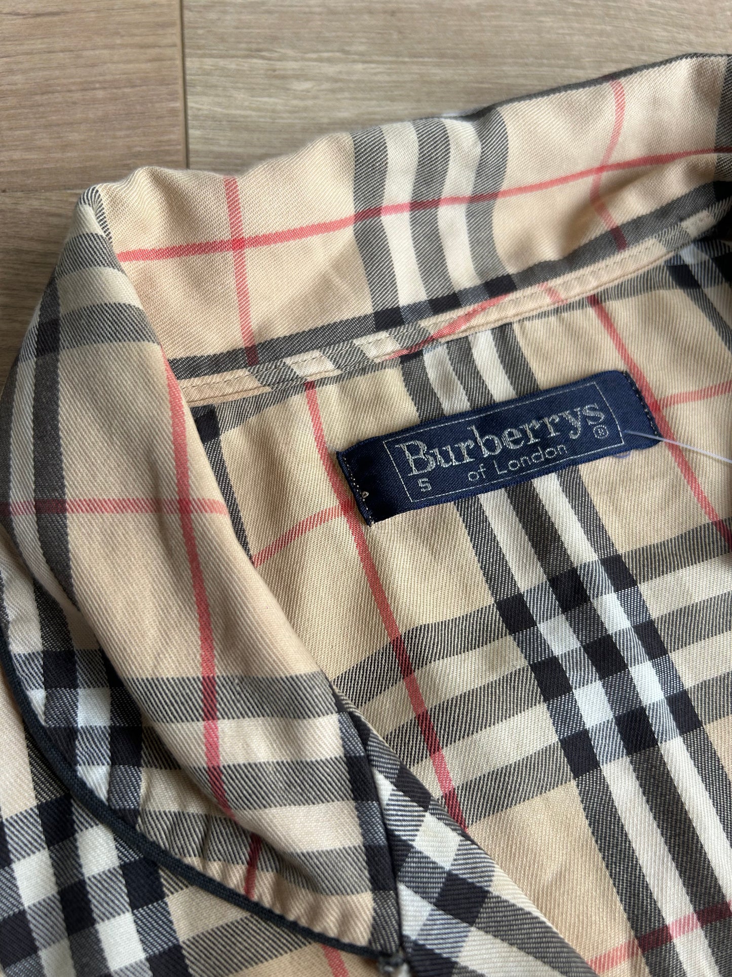 Vintage Burberry's Classic Check Print Shirt, S