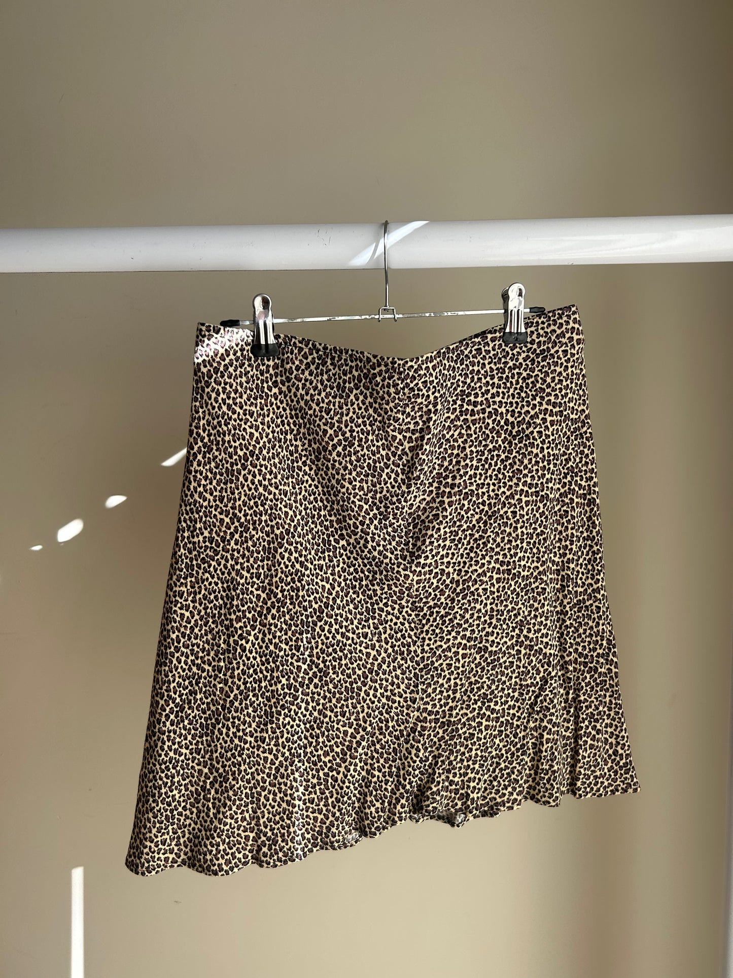 Leopard Whistles Bias Mini Skirt, 10