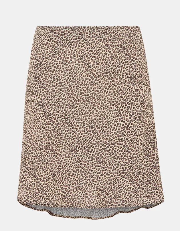 Leopard Whistles Bias Mini Skirt, 10