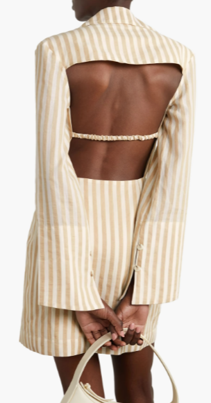 Nanushka Open Back Shirt Dress, L