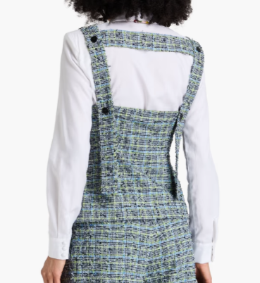 Stine Goya Textured Check Waistcoat Top, XL