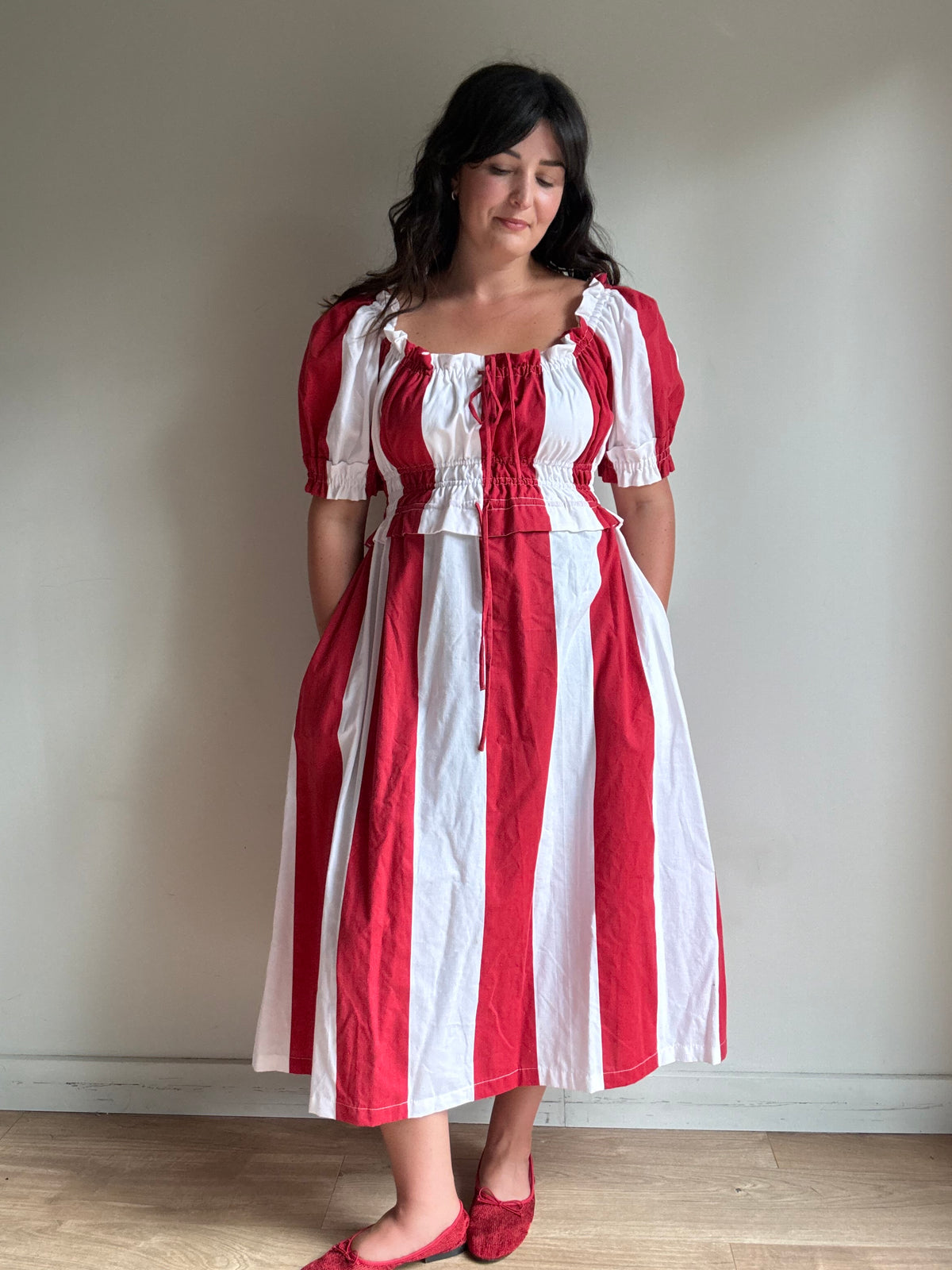 Made by SJP Handmade Stripe Dress, M-L