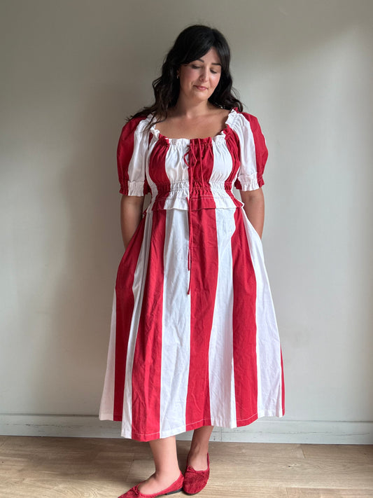 Made by SJP Handmade Stripe Dress, M-L