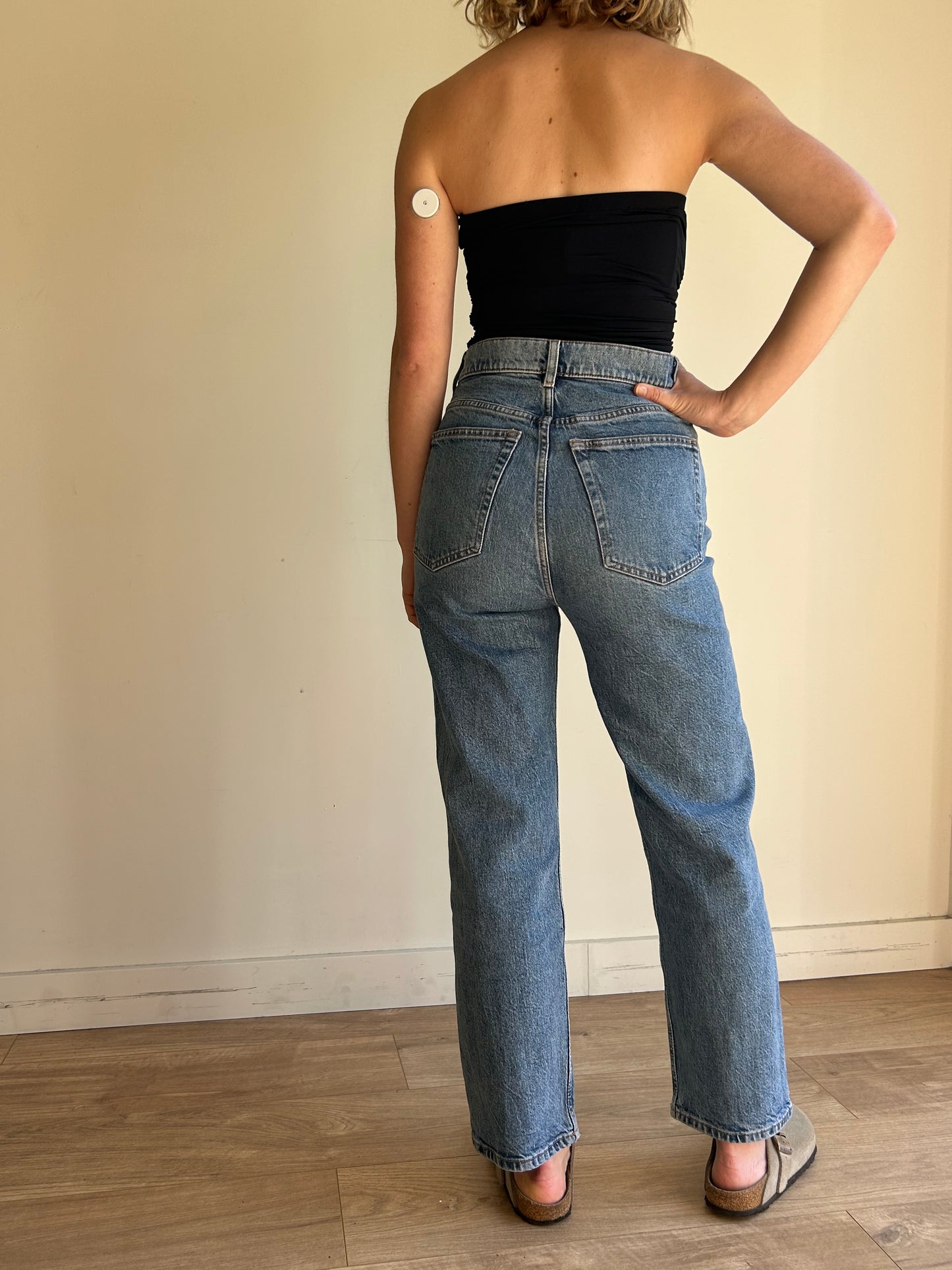 Arket Straight Cropped Jeans, 26''