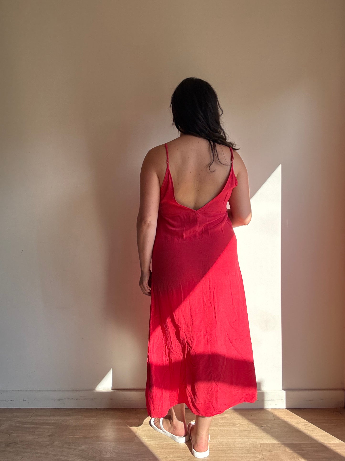 Vic & Bert Pure Silk Slip Dress, M