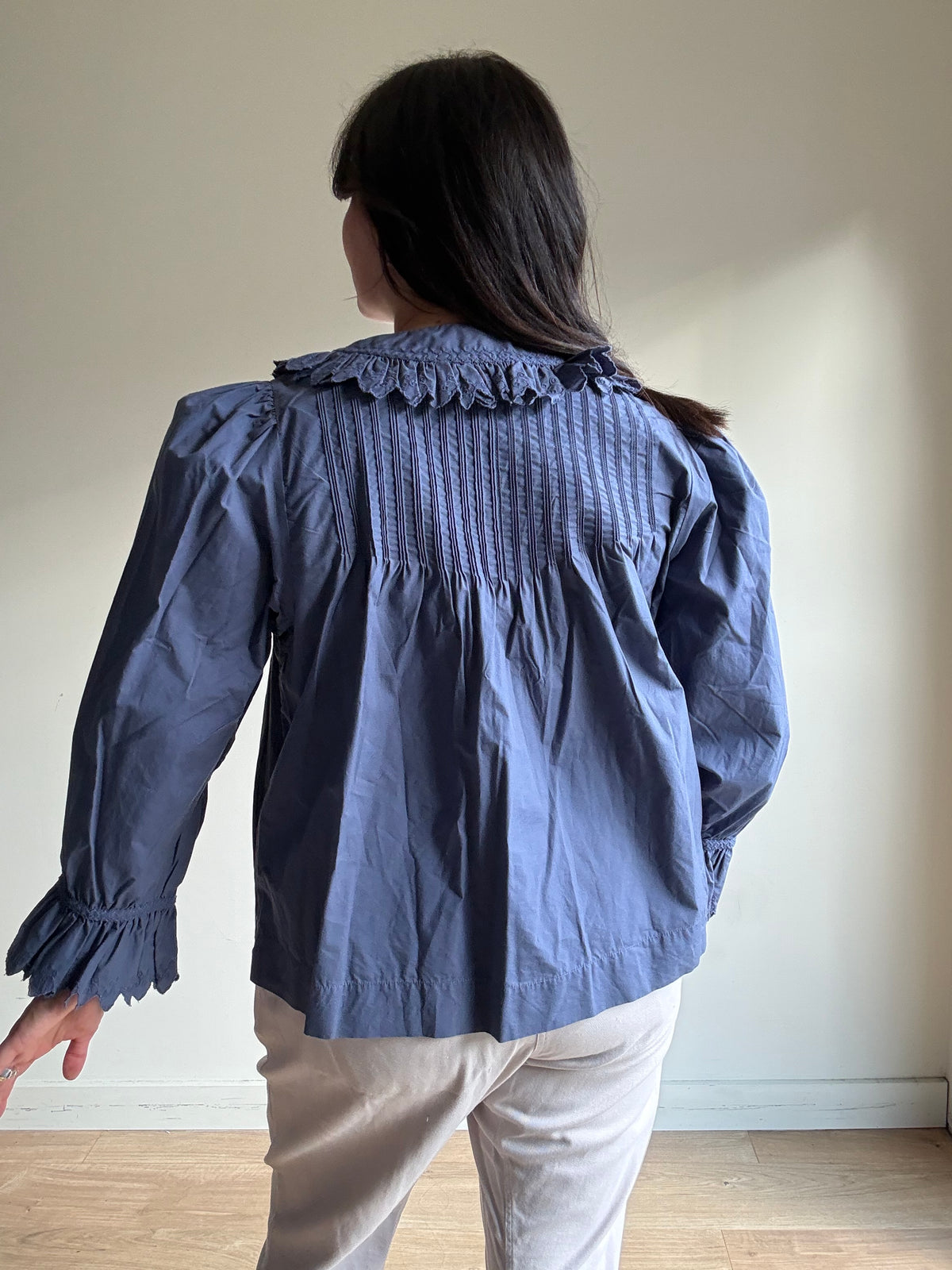 Doen Detailed Collared Blouse, L-XL