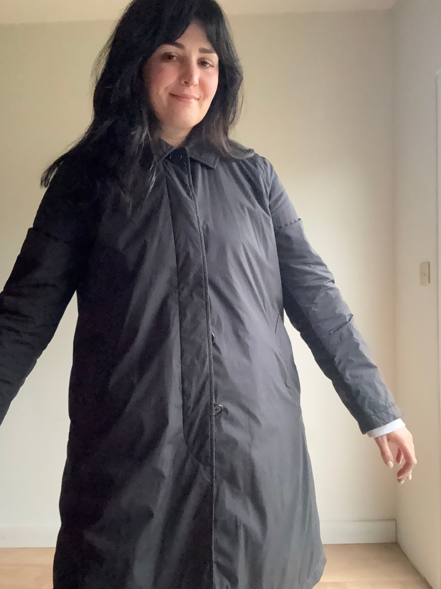 Arket Thermore Padded Mac Coat, M/L