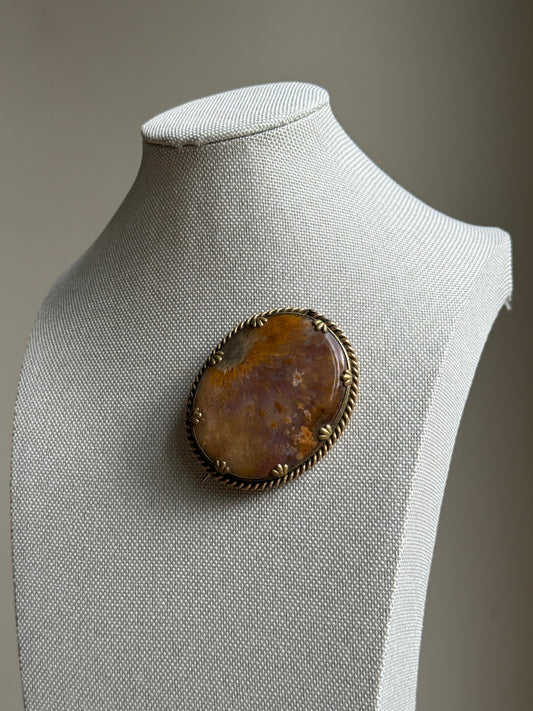 Antique Agate Brooch
