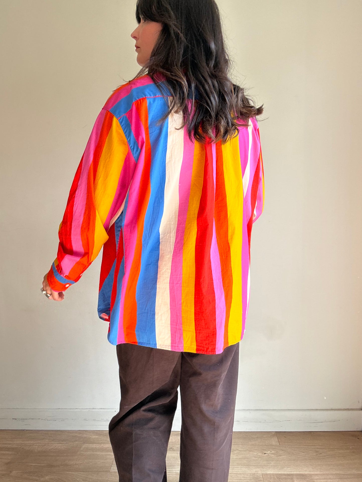 Sezane X Farm Rio Stripe Shirt, 44