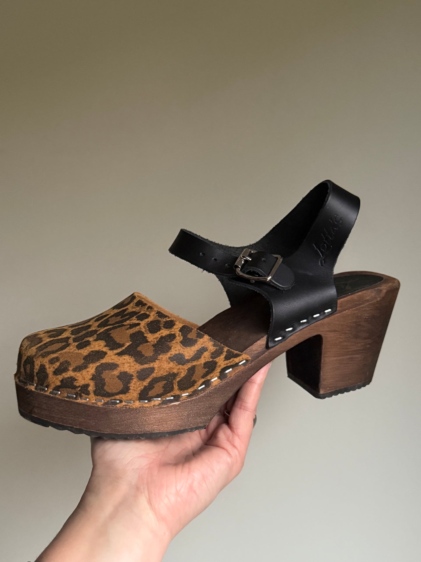 Leopard Lotta’s Clogs from Sweden, 40