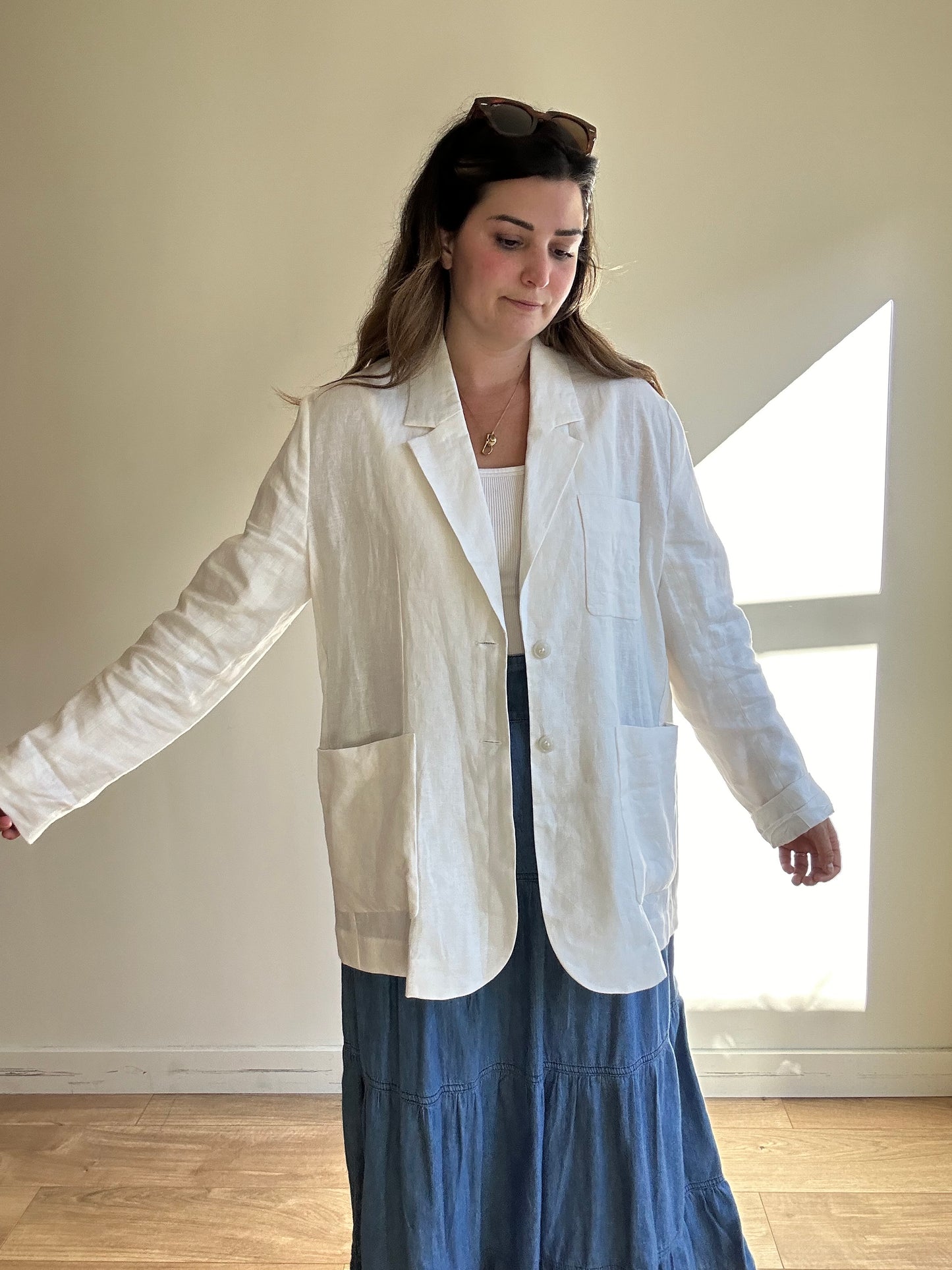 Vic & Bert Linen Blazer - Size 3