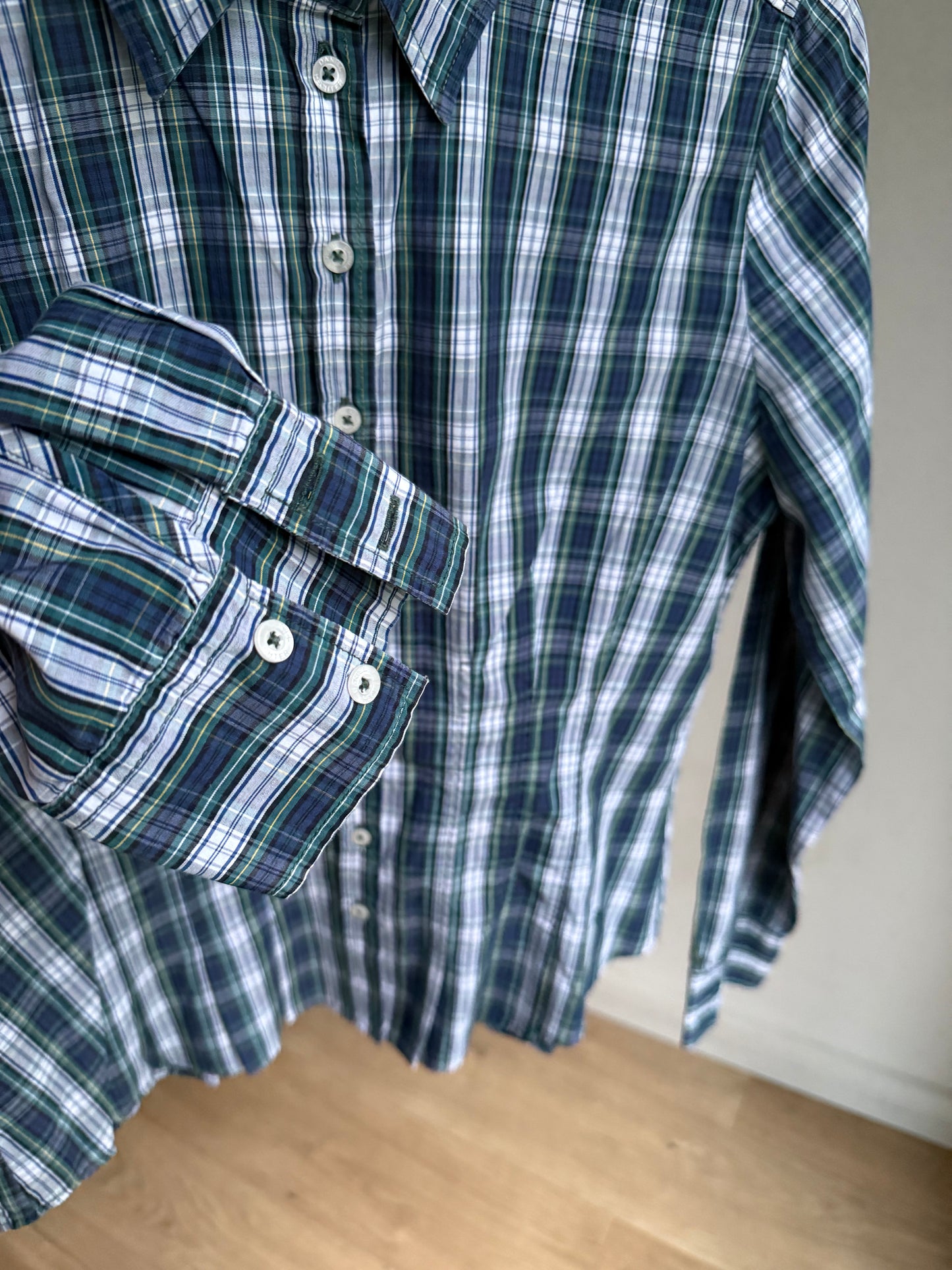 Daniel Hechter Check Gathered Waist Shirt, 10