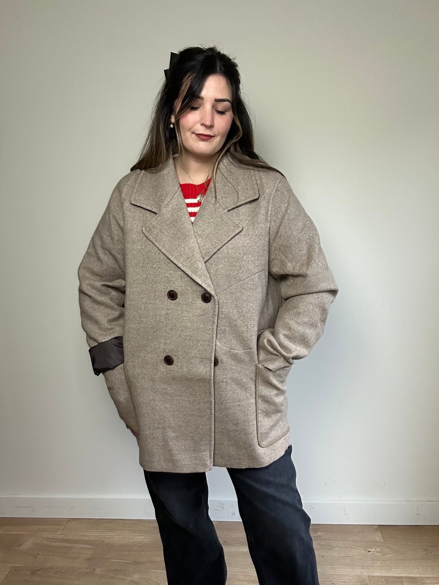 Folk Oversized Coat Jacket - Size 5 (14-18)