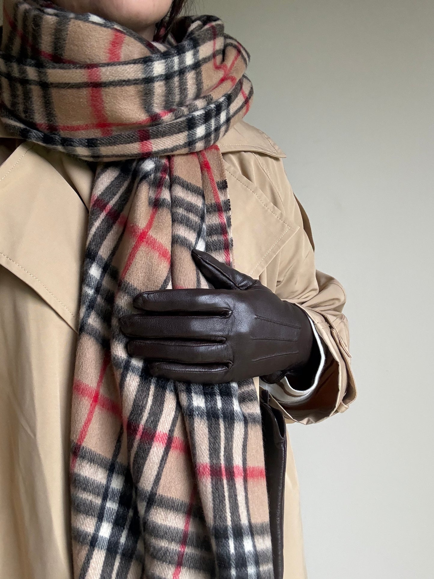 Brown Leather Gloves, S/M