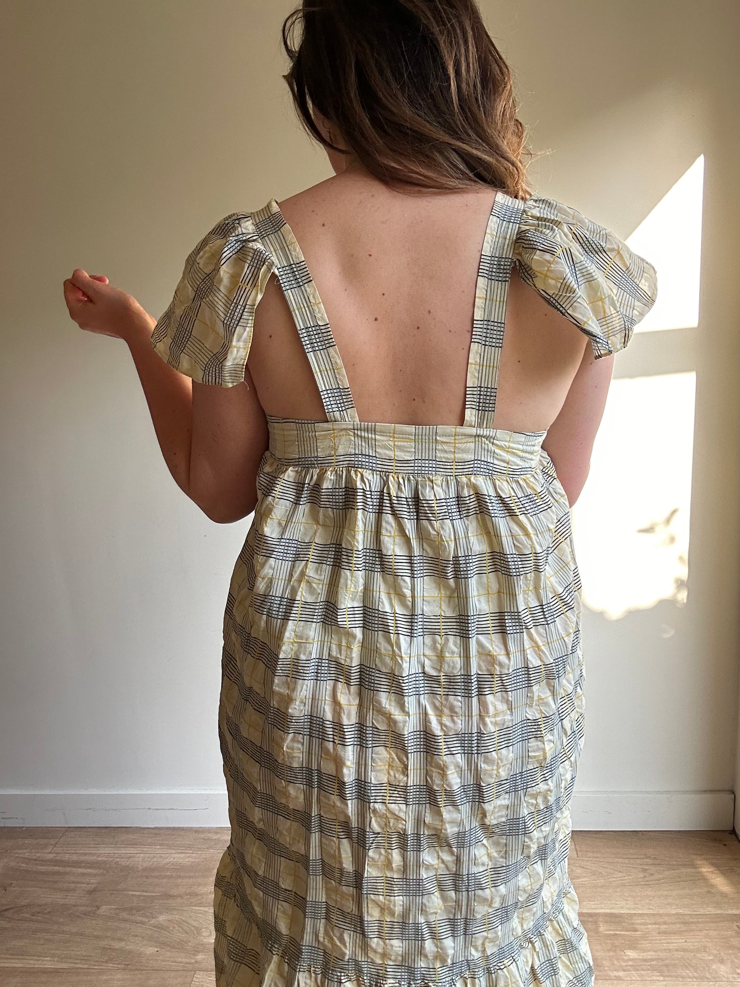 Second Female Check Sun Dress - Size M