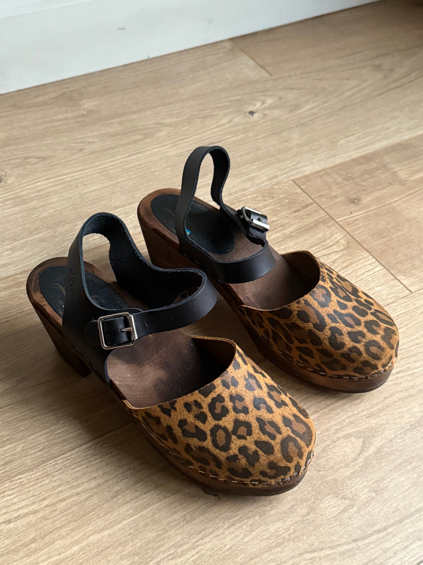 Leopard Lotta’s Clogs from Sweden, 40