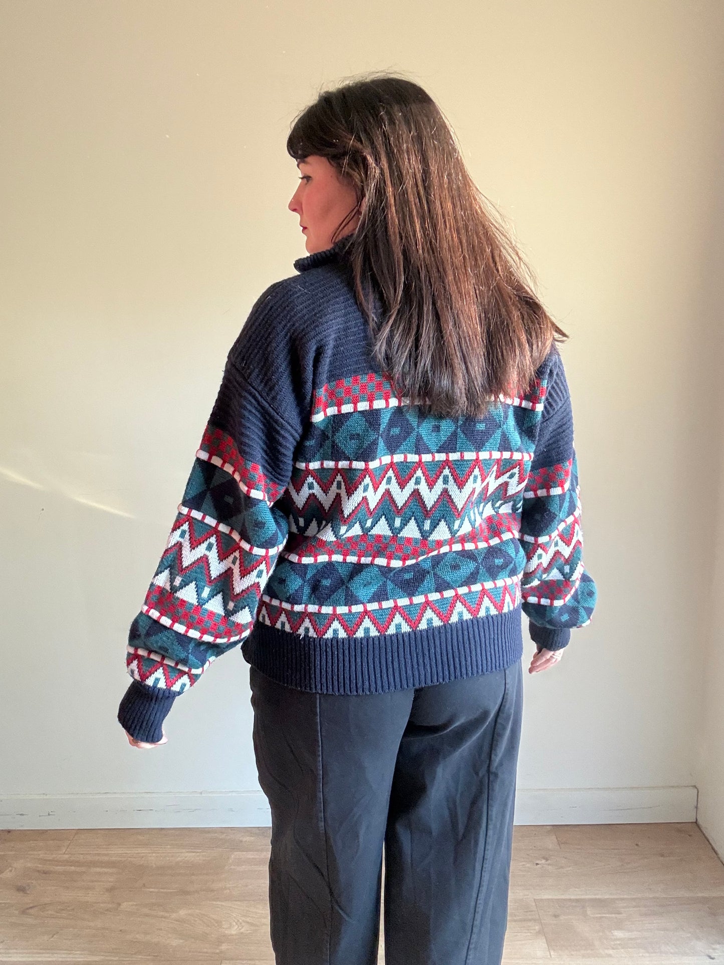 Vintage 80’s Quarter Zip Jumper, M