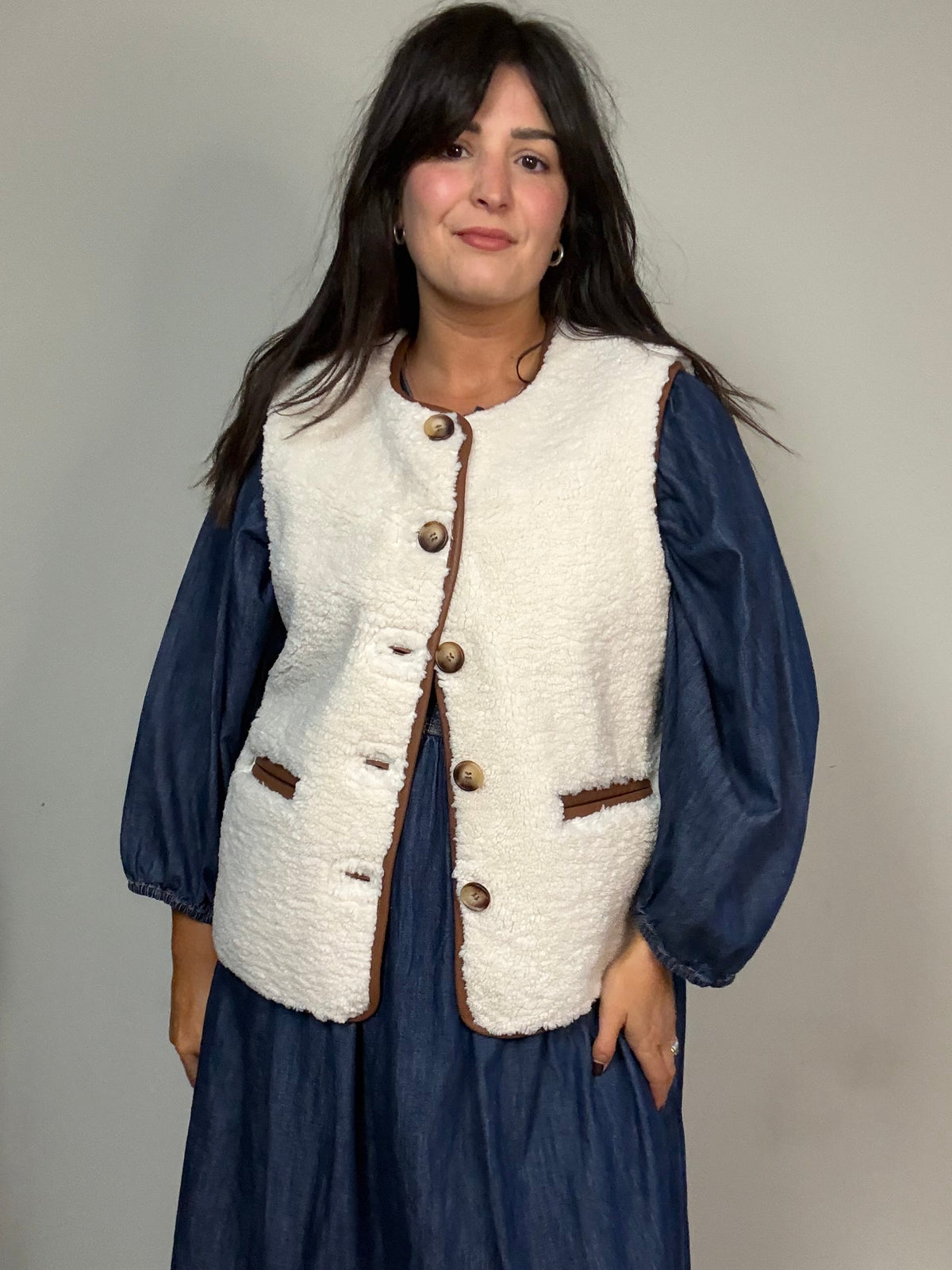 Wyse Borg Teddy Gilet, M