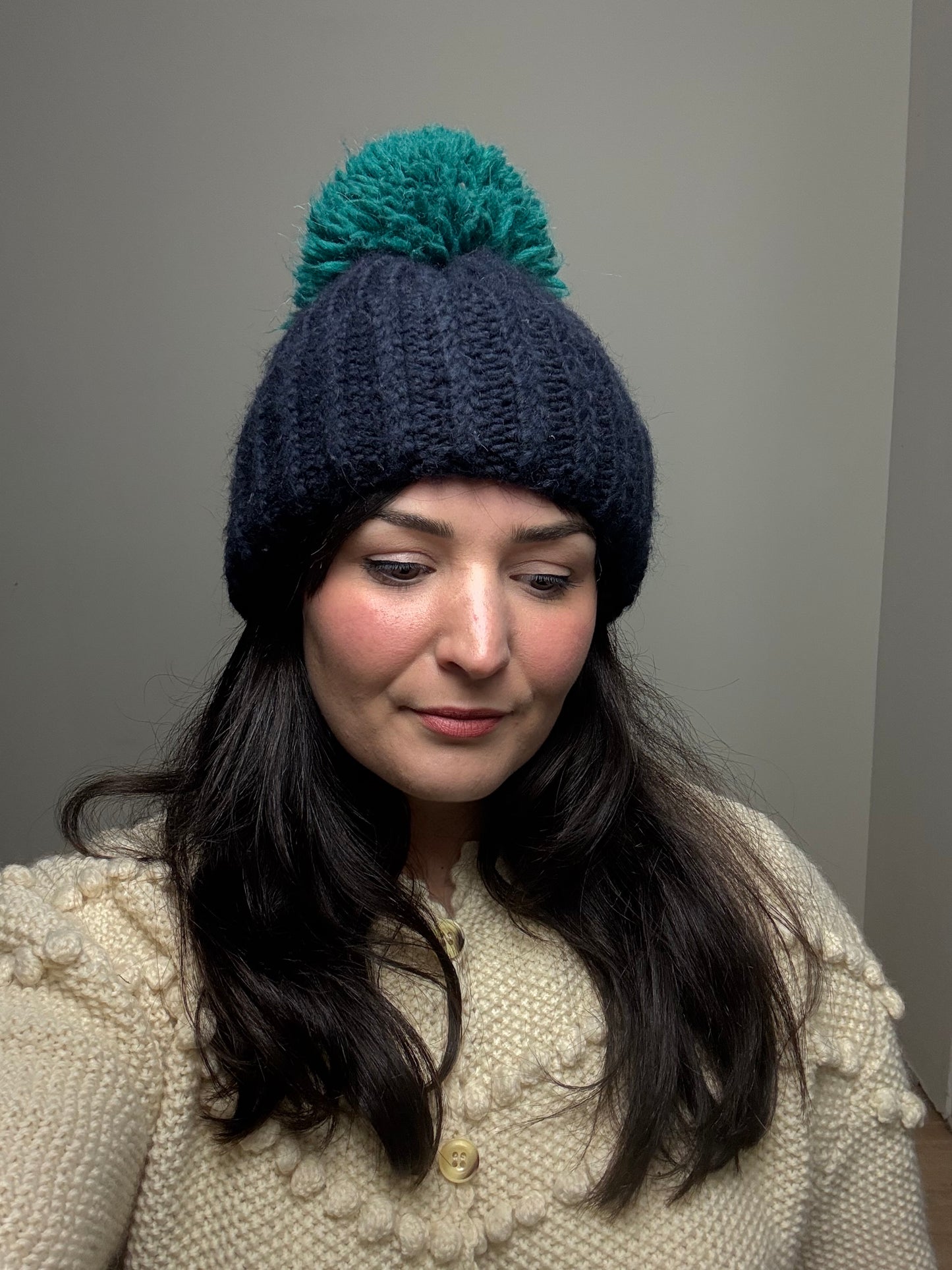 Sandro Knitted Giant Bobble Hat, O/S